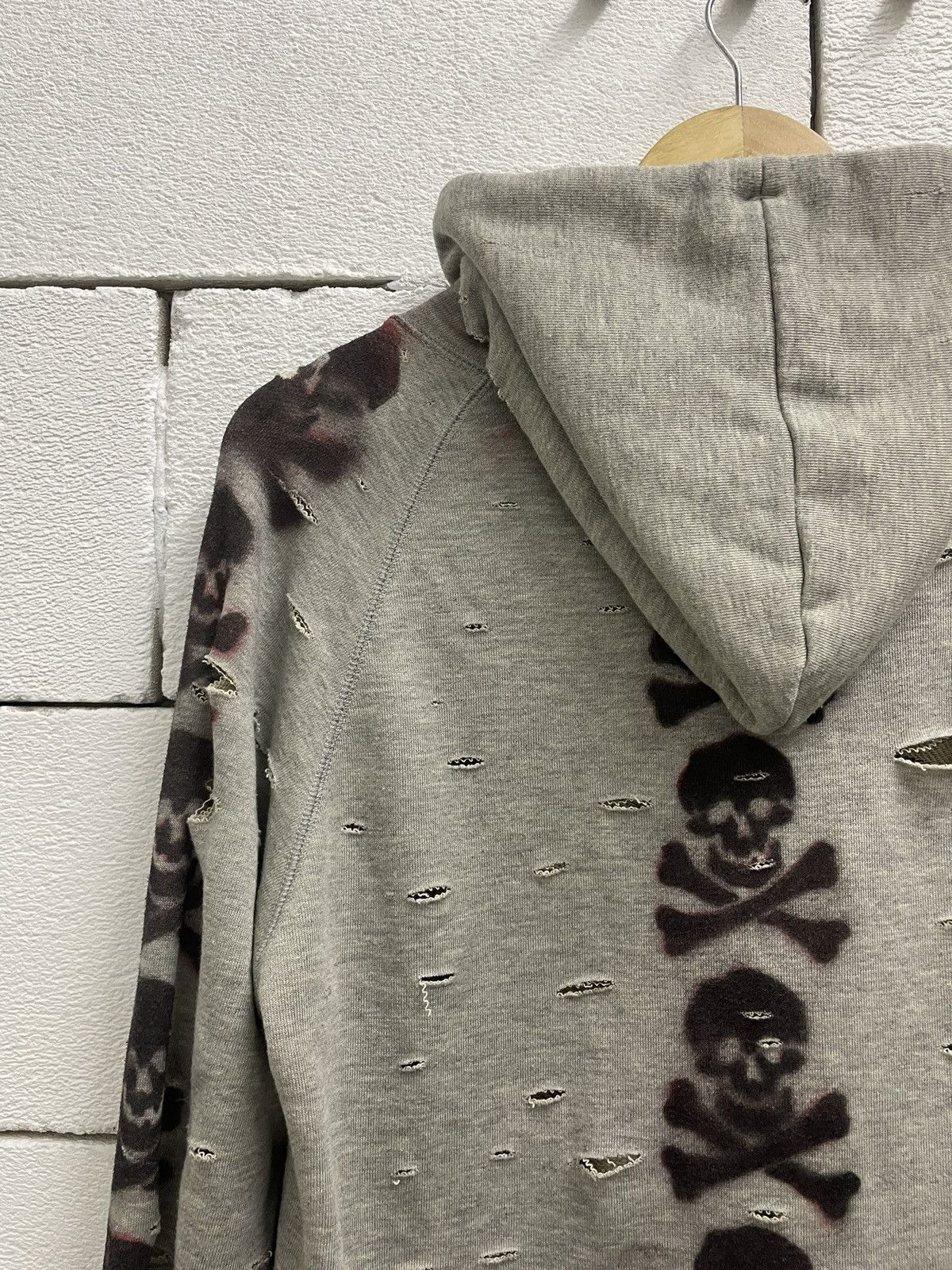 Designer Vintage Johnbull Thrashed Hoodies Distressed ERD Grunge Size US M / EU 48-50 / 2 - 11 Thumbnail