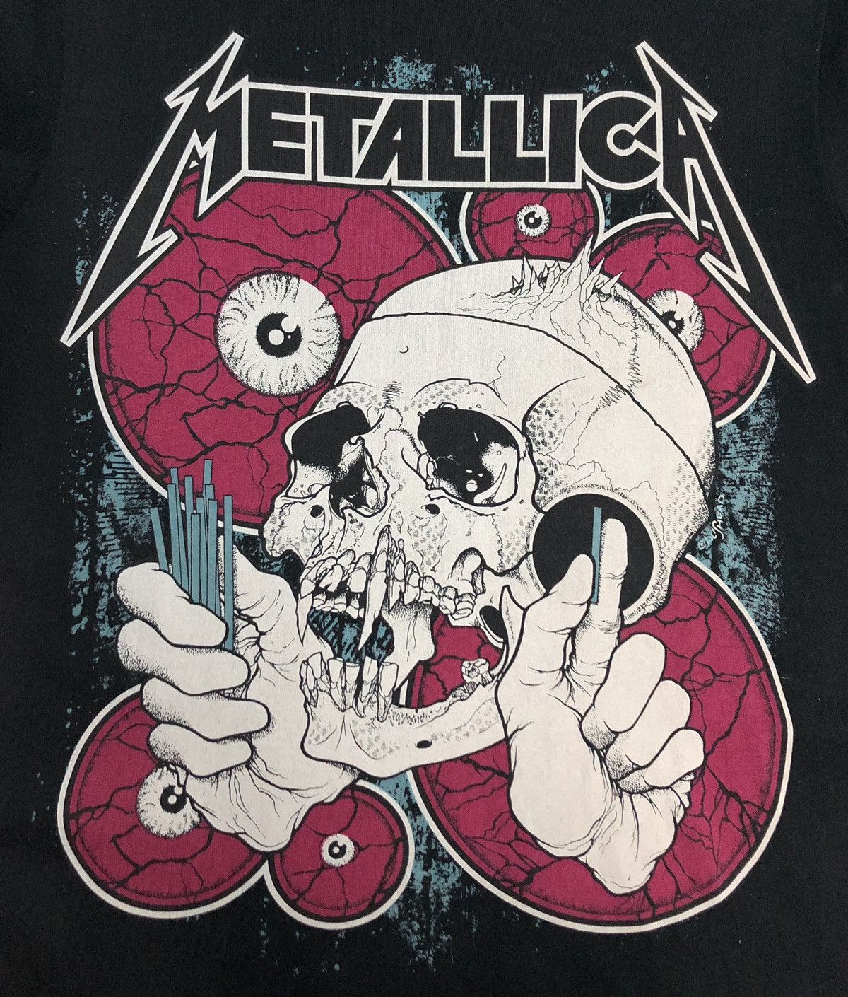 Band Tees Vintage Uniqlo 2014 Metallicca T-Shirt Size US M / EU 48-50 / 2 - 3 Thumbnail