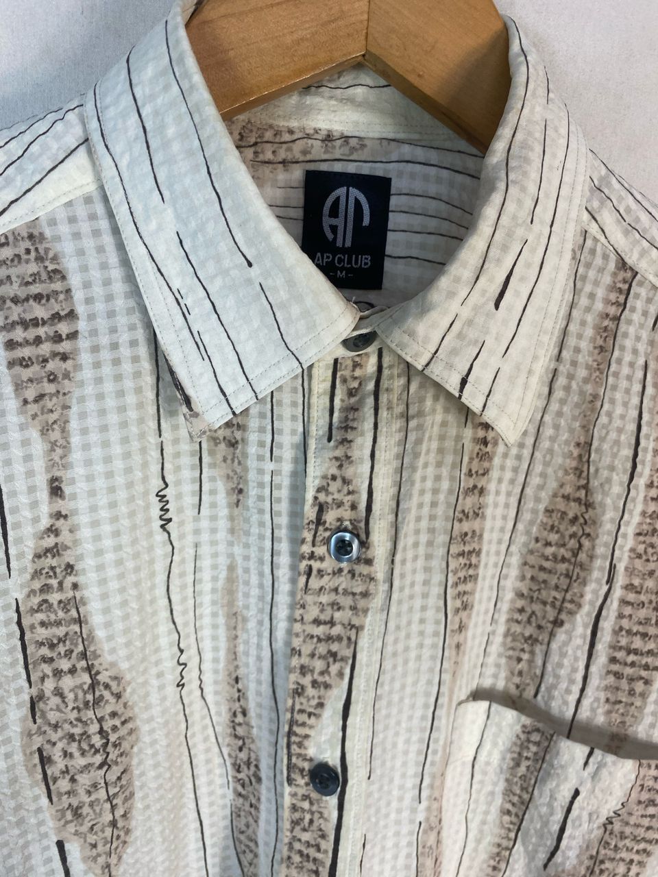 Japanese Brand AP club button up shirt Size US M / EU 48-50 / 2 - 4 Thumbnail