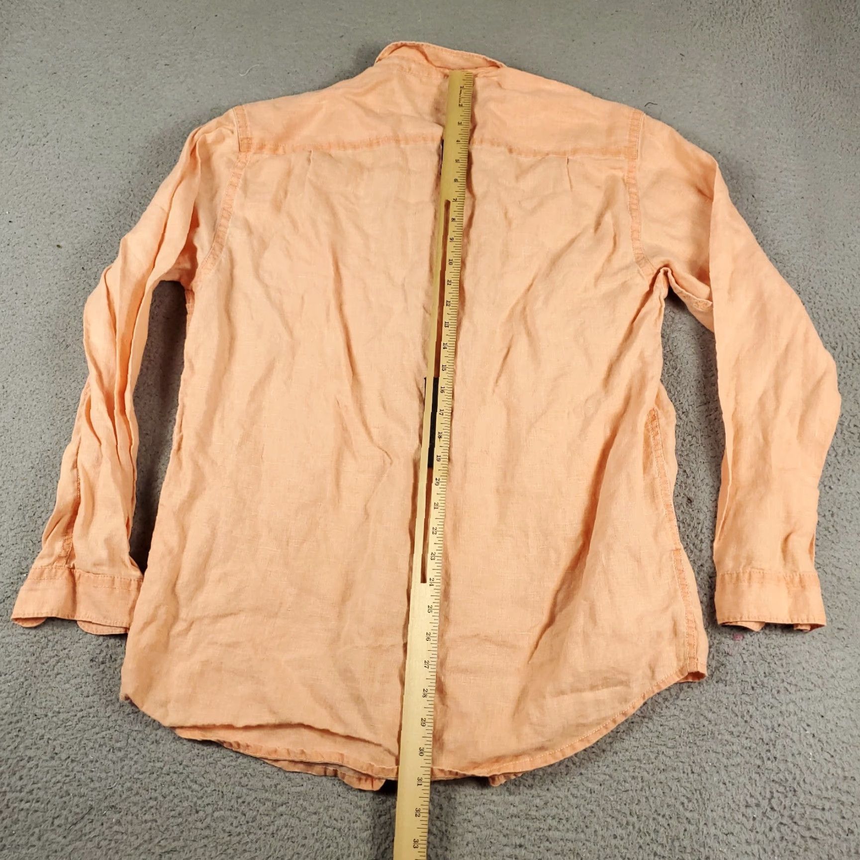 Tommy Bahama Tommy Bahama Shirt Mens Large Orange Linen Button-Up Long Sleeve Casual Size US L / EU 52-54 / 3 - 3 Thumbnail