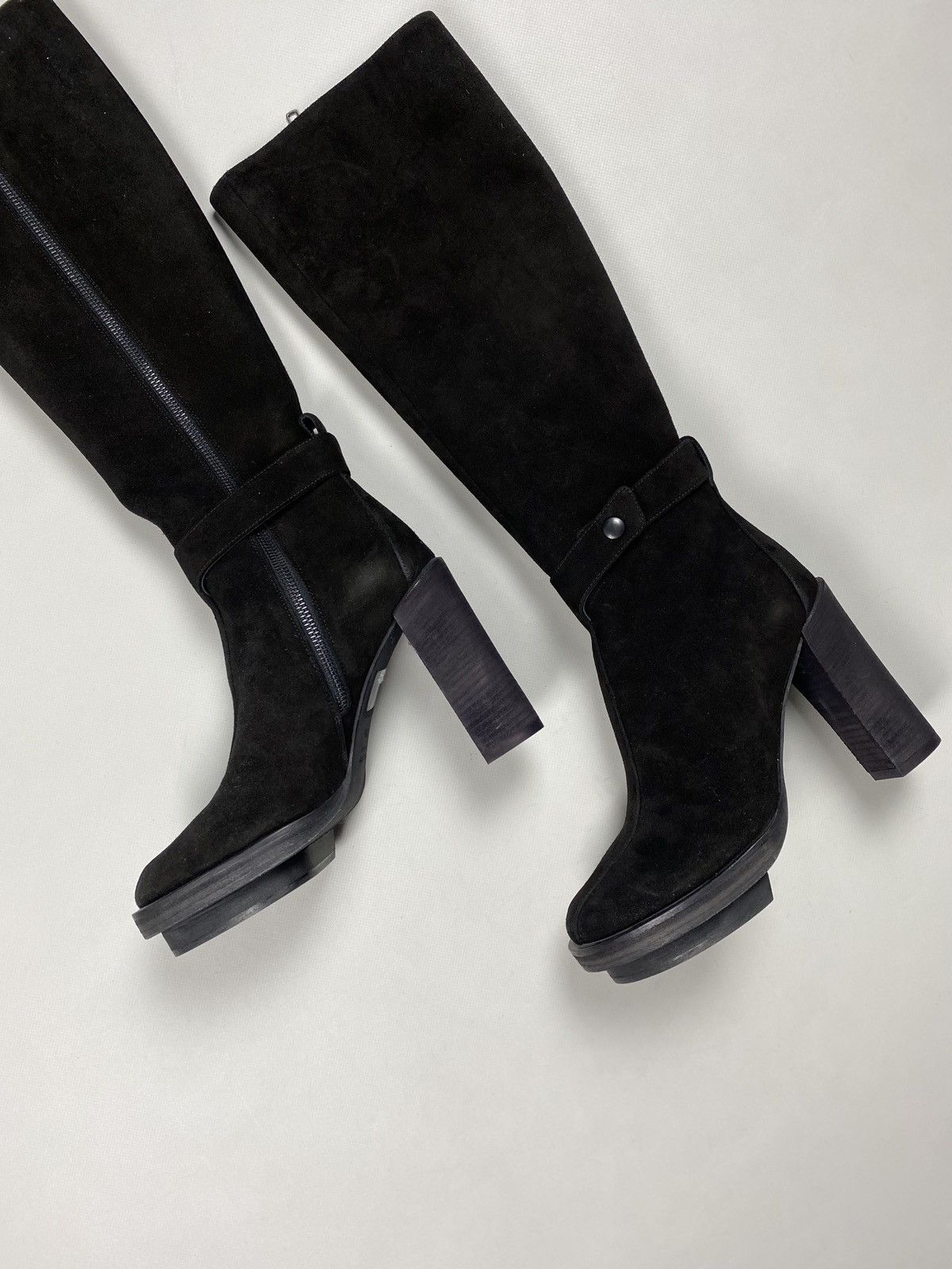 Ann Demeulemeester New! Ann Demeulemeester suede over the knee heeled boots Size US 7.5 / IT 37.5 - 10 Thumbnail