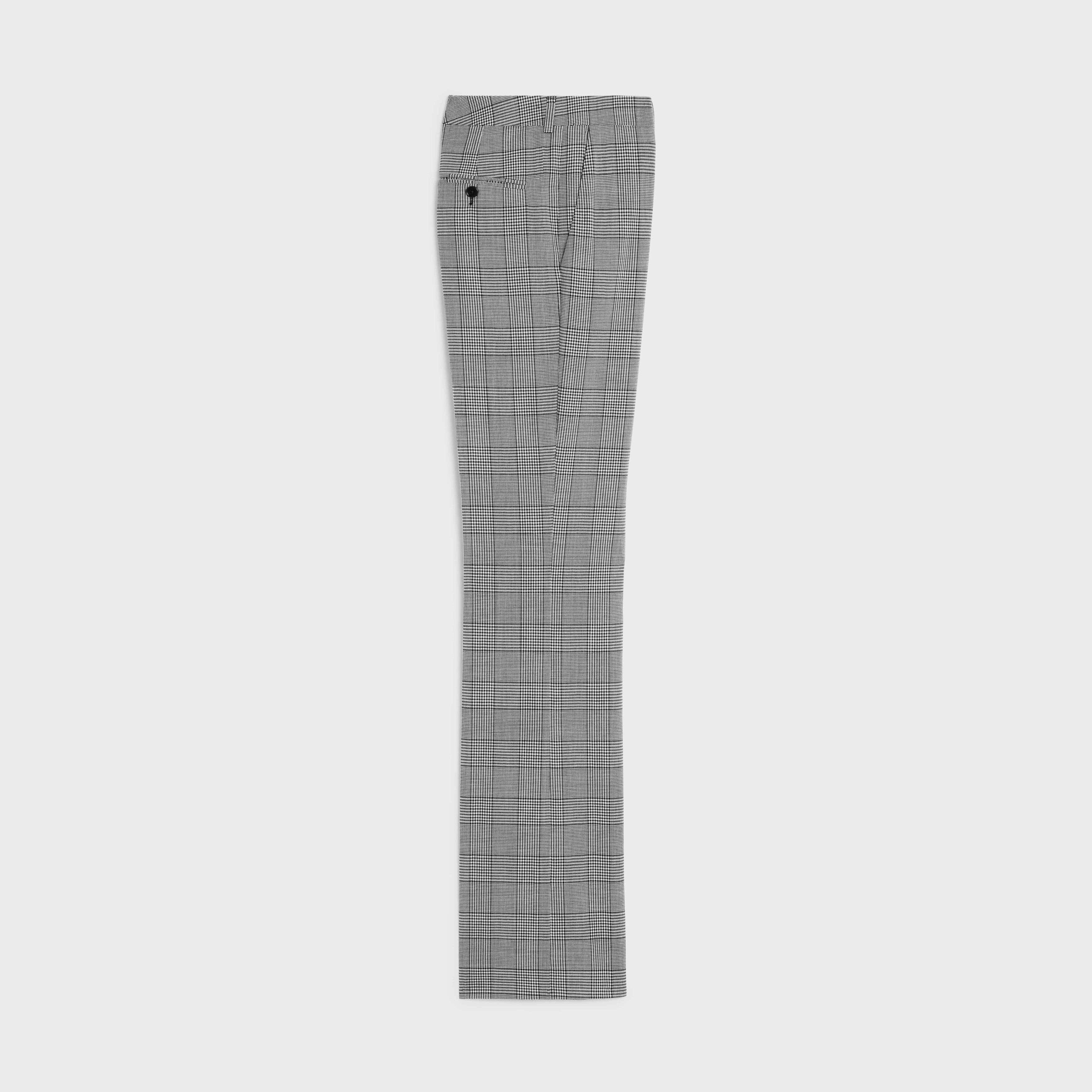Celine o1bcso1str0925 2P032709T Flared Checked Pant in Craie/Noir Size US 36 / EU 52 - 2 Thumbnail