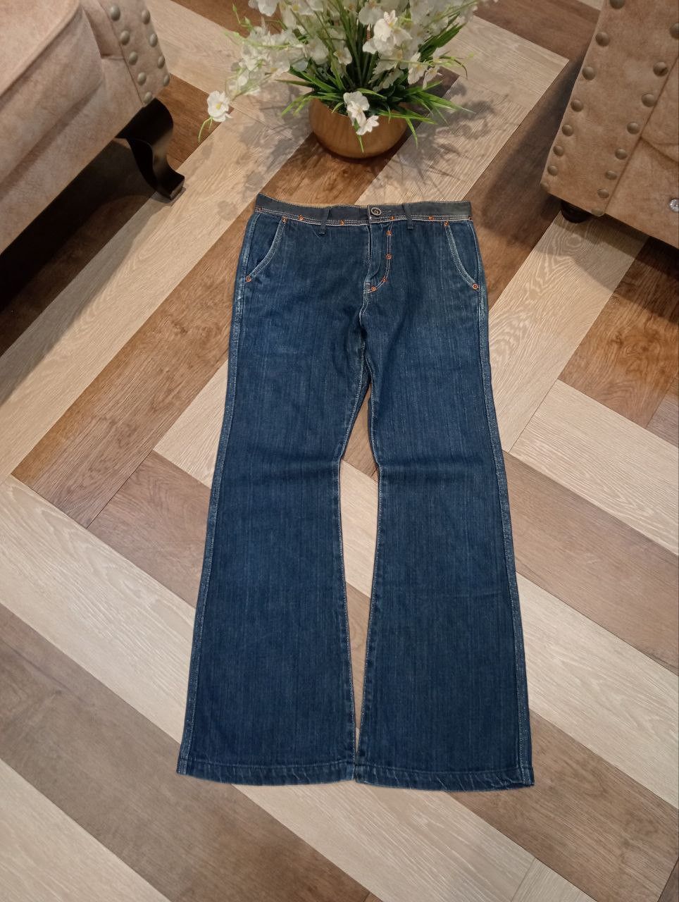 Kapital KAPITAL X KIRO HIRATA HIP BAG FLARED DENIM PANTS Size US 30 / EU 46 - 1 Thumbnail