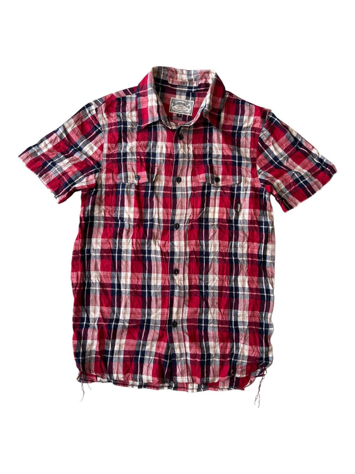 The Real McCoy's Houston Co 🇯🇵 Cat Eye Button Chin Strap Gusset Western Shirt Size US S / EU 44-46 / 1 - 3 Thumbnail