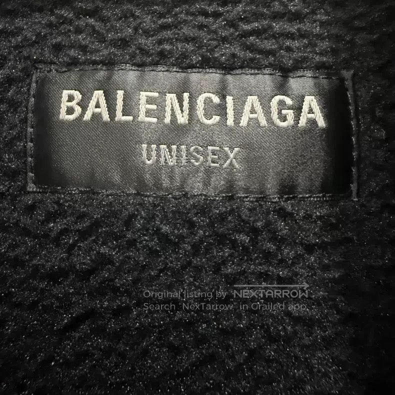 Balenciaga Balenciaga Embroidered Letter Fleece Jacket Size US M / EU 48-50 / 2 - 5 Thumbnail