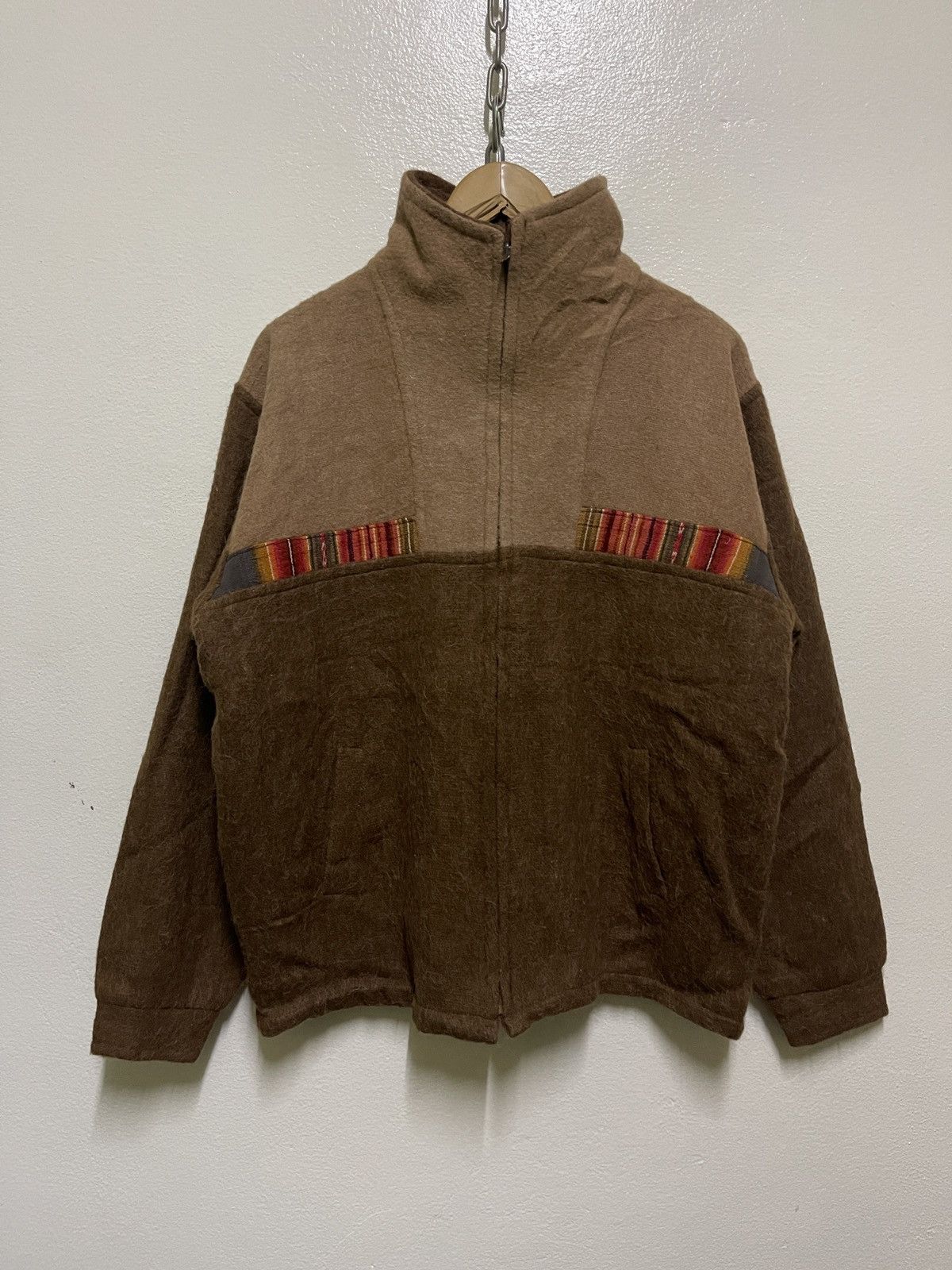 Vintage Alpaca Zipper Jacket