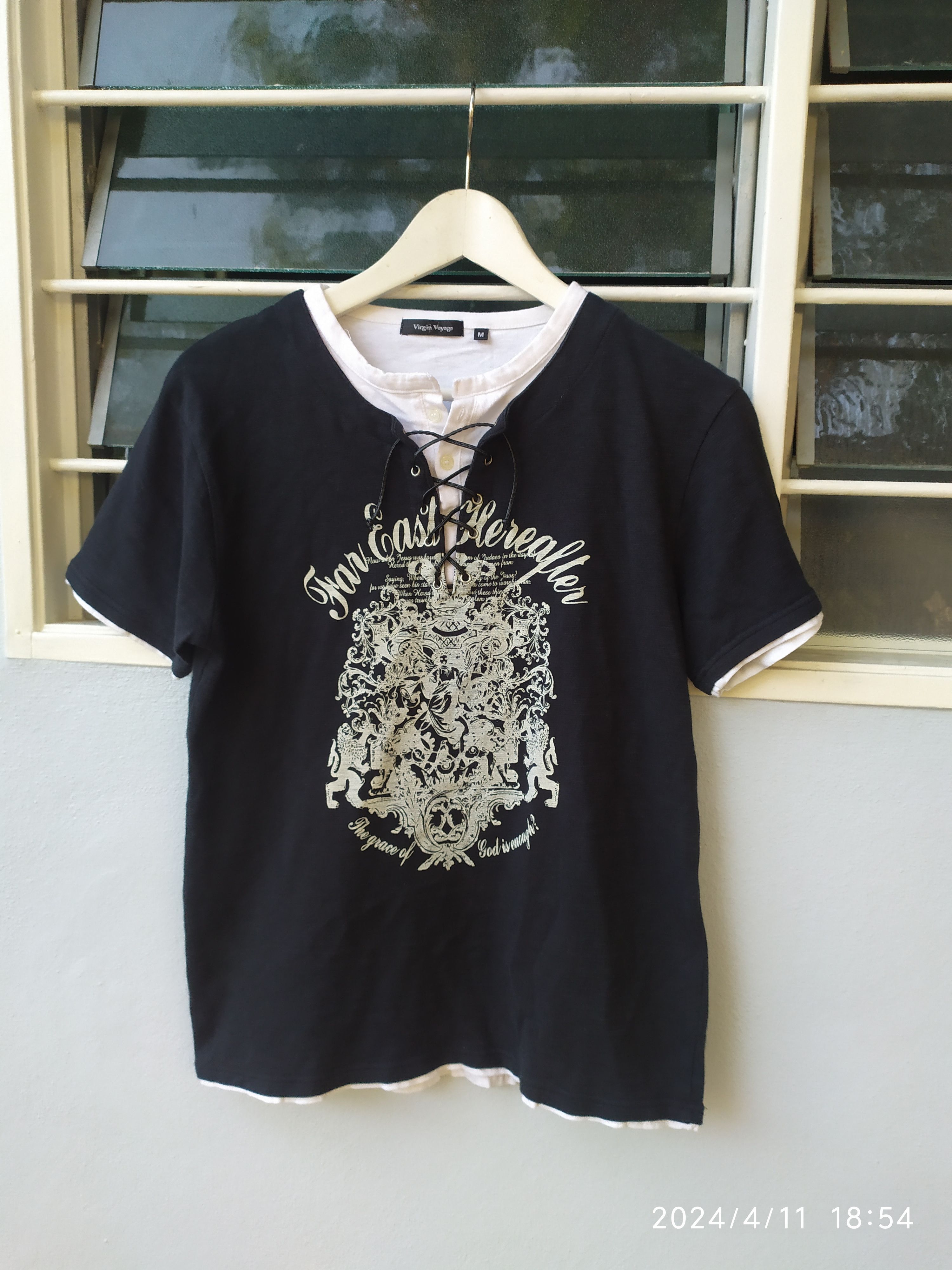 14th Addiction × KMRii × Le Grande Bleu (L.G.B.) GOTHIC STYLE DOUBLE LAYER VIRGIN VOYAGE LACES JAPANESE BRAND Size US S / EU 44-46 / 1 - 1 Thumbnail
