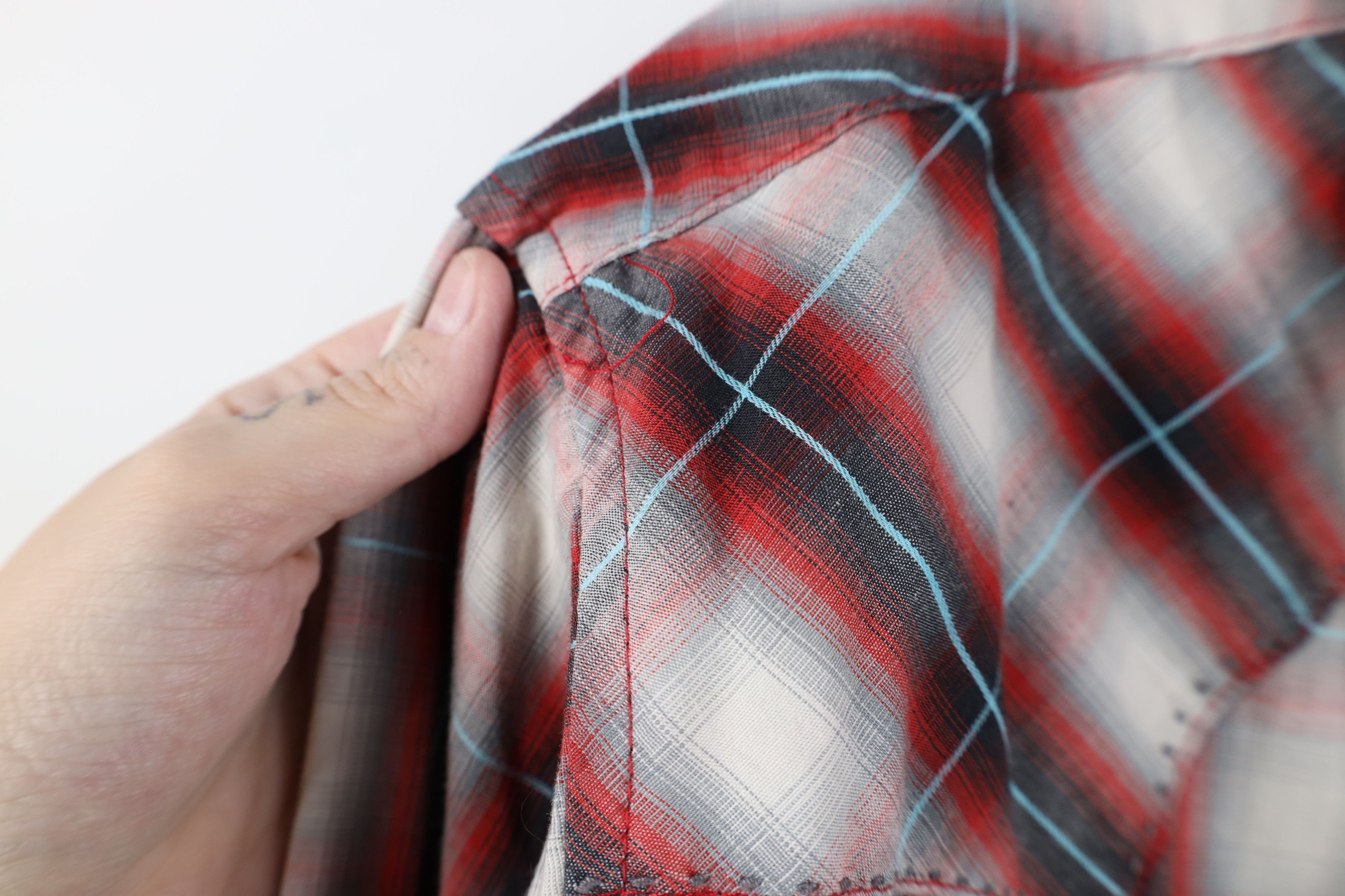Wrangler Vintage Wrangler Rodeo Cowboy Snap Button Shirt Plaid Size US L / EU 52-54 / 3 - 8 Thumbnail