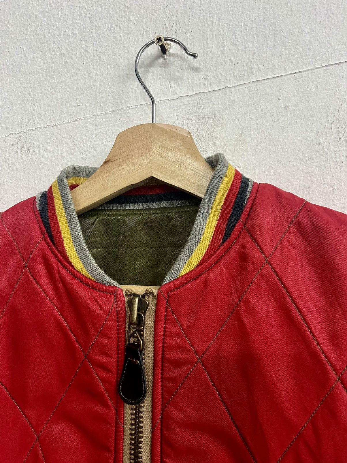 Evisu VINTAGE RARE EVISU REVERSIBLE BOMBER VARSITY JACKET Size US M / EU 48-50 / 2 - 19 Thumbnail