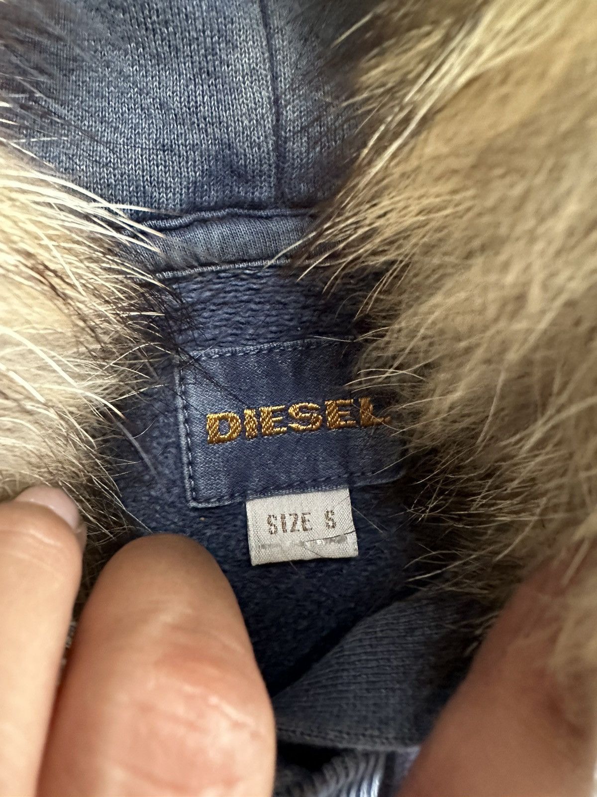 Diesel PERFECT FADED DIESEL FUR HOODIE EMBROIDERY STAR SKULL Size US L / EU 52-54 / 3 - 7 Thumbnail