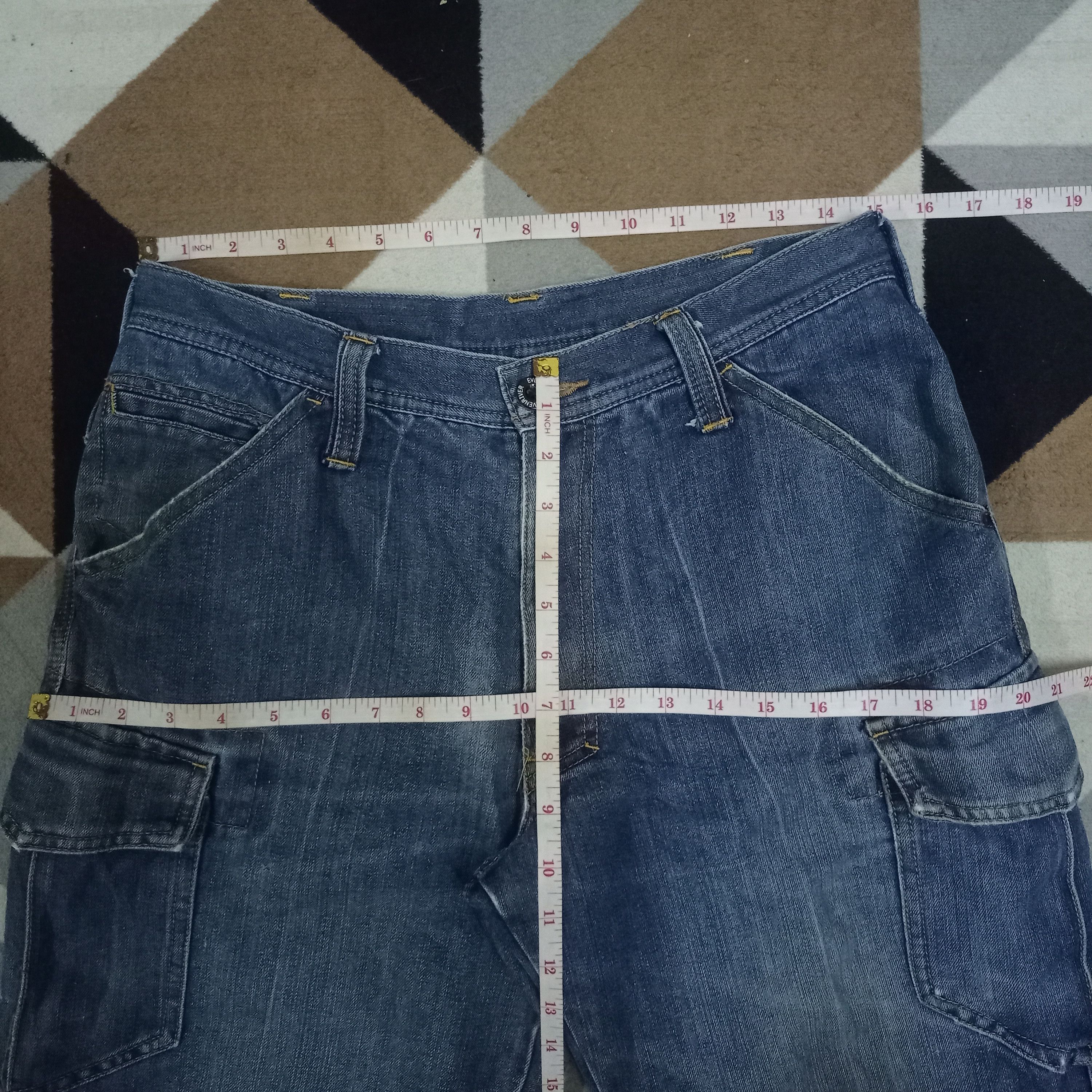 Japanese Brand Vintage Japanese Brand Baggy Cargo Denim Pants Size US 30 / EU 46 - 11 Thumbnail