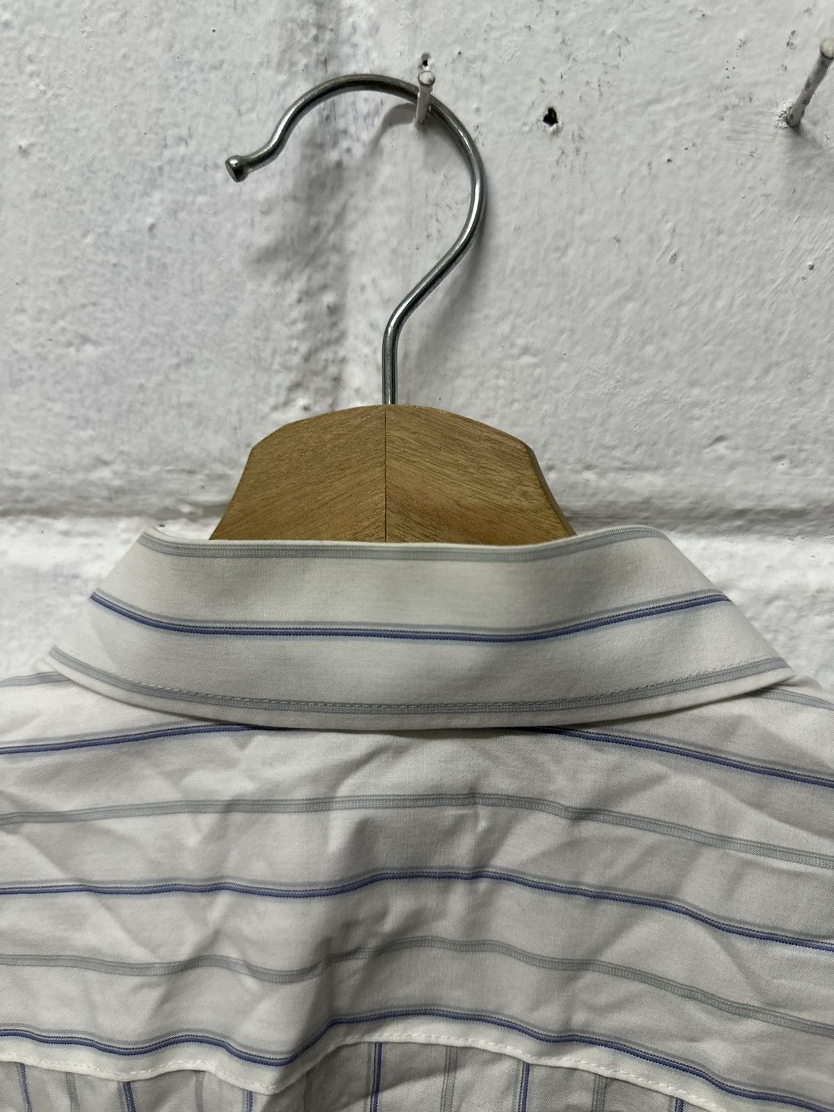 Issey Miyake 1990 - Issey Miyake Design Studio Vertical Stripe Shirt Size US XL / EU 56 / 4 - 19 Thumbnail