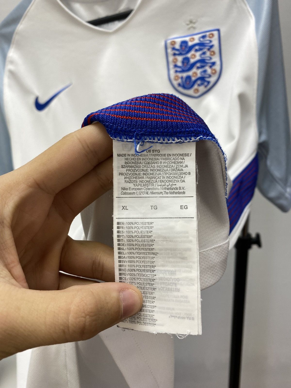Nike × Vintage Vintage England 2016 Nike Soccer Jersey y2k blokcore Size US XL / EU 56 / 4 - 11 Thumbnail