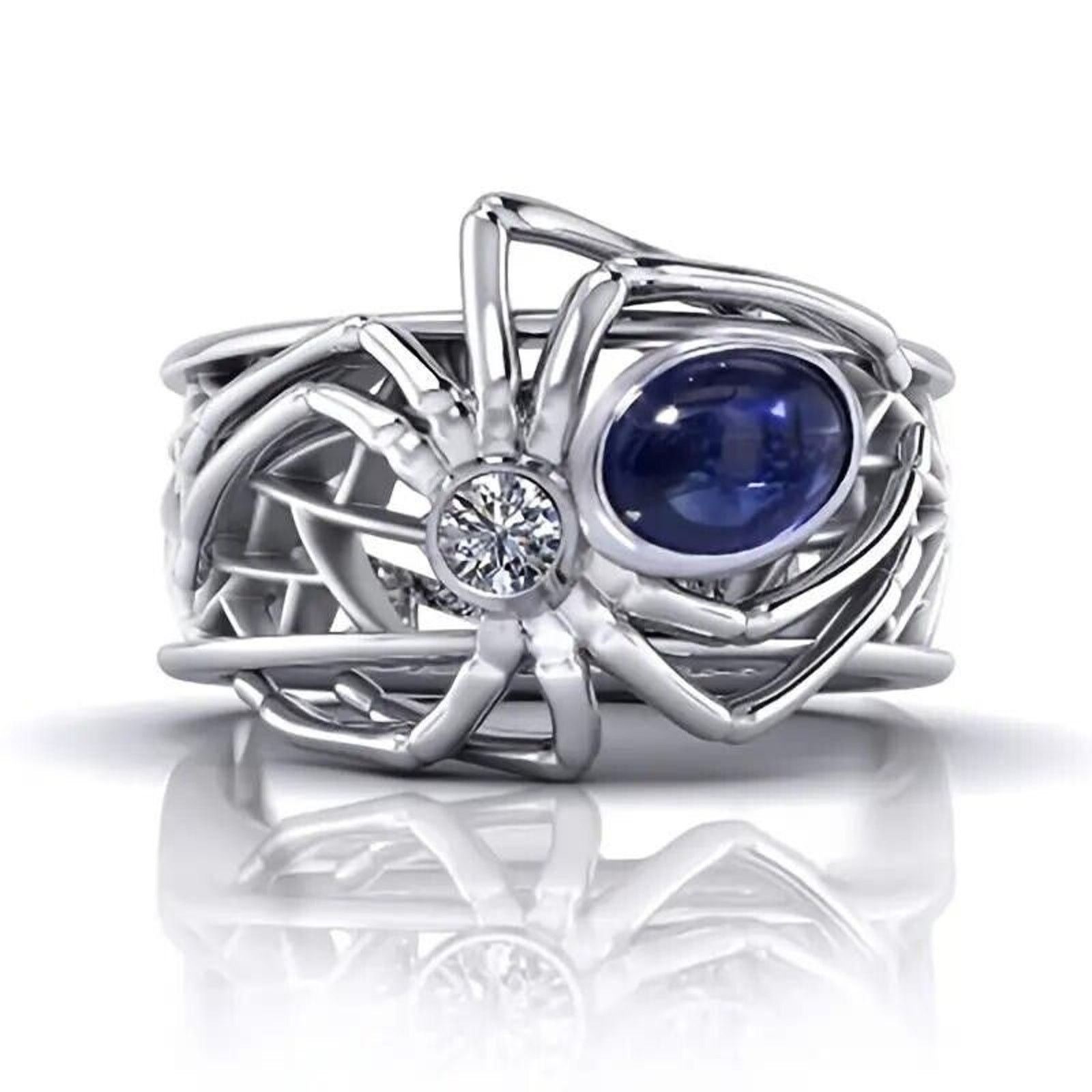 Other Spider Ring 925 Silver Plated Vintage Style • Size 6.5 Size ONE SIZE - 2 Thumbnail