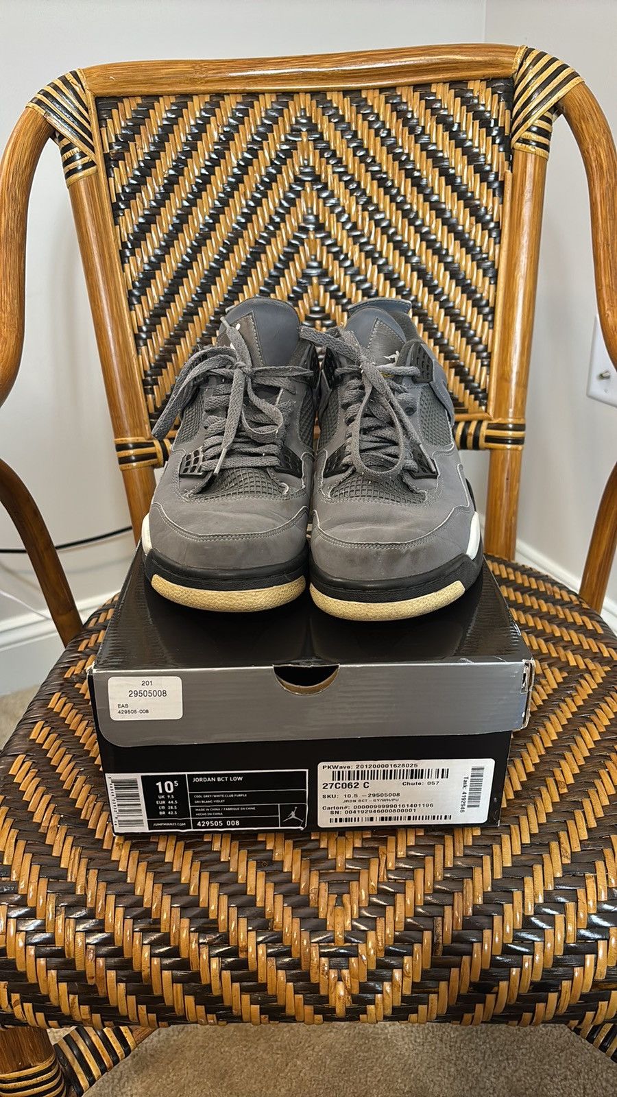 Jordan Brand × Nike × Vintage Jordan 4 Retro Cool Grey 2004 308497-001 Size US 10 / EU 43 - 2 Thumbnail