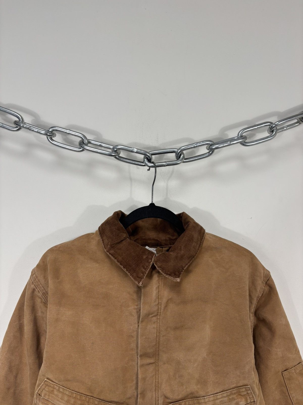 Carhartt Vintage Carhartt Workwear Orange/Brown Boxy Cropped Jacket Size US M / EU 48-50 / 2 - 2 Thumbnail