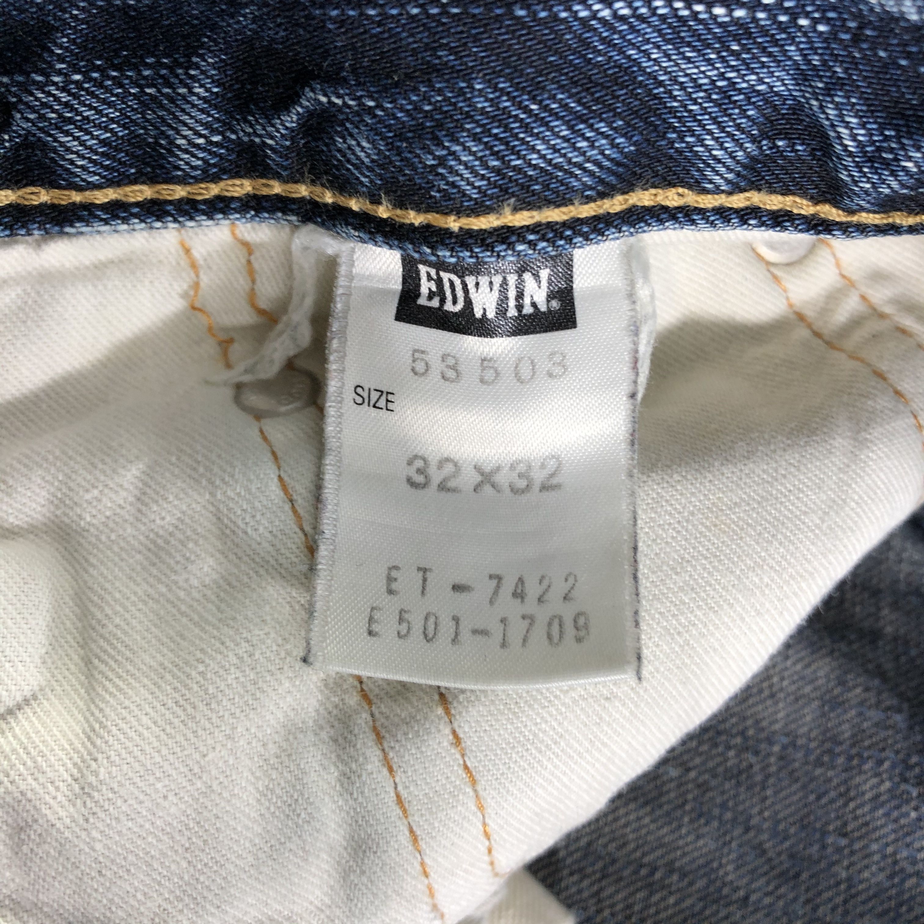 Edwin Vintage Ripped Edwin Jeans Patchwork Denim KJ2475 Size US 32 / EU 48 - 8 Thumbnail