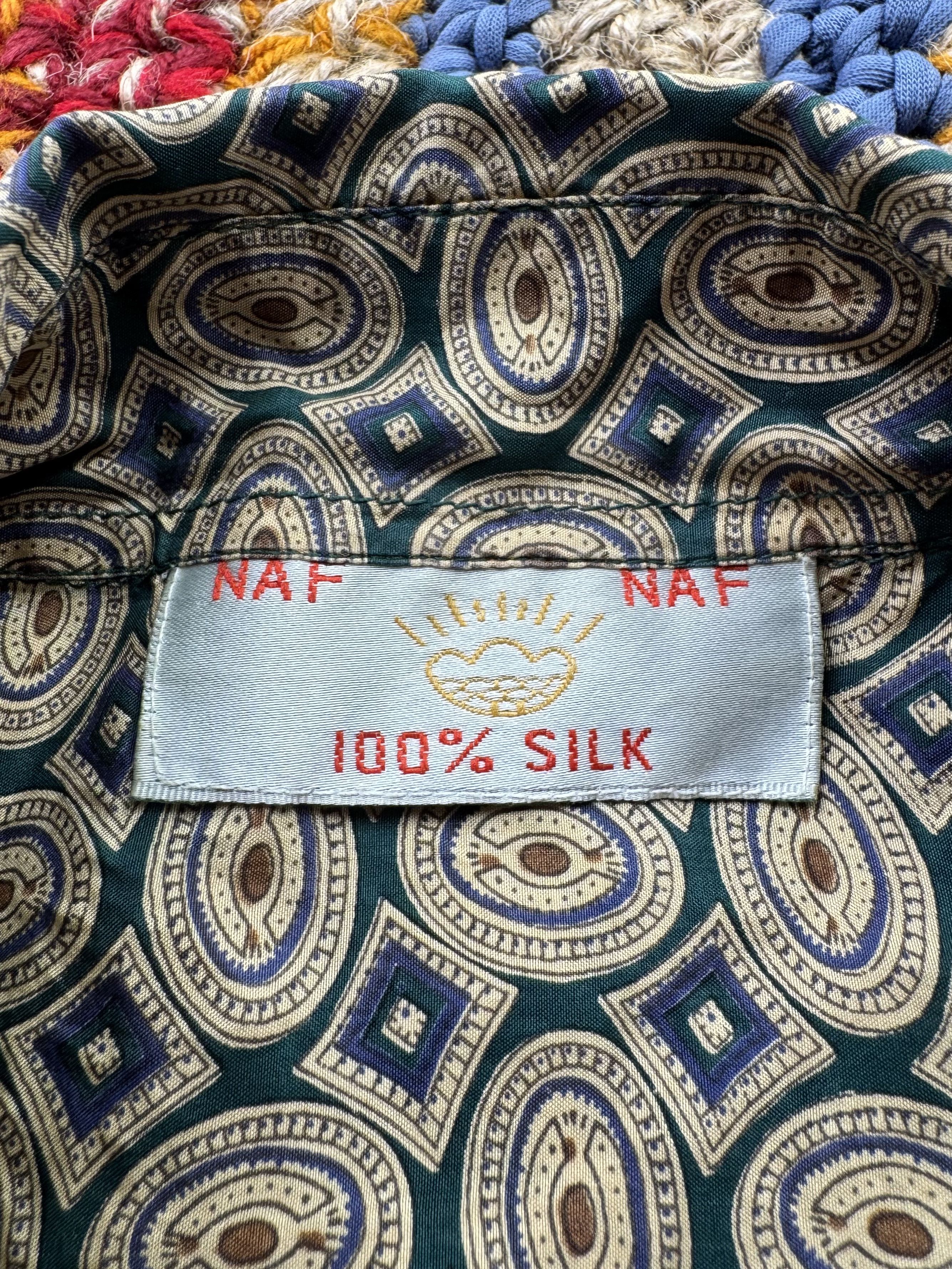 Japanese Brand Vintage Silk Shirt (E4) Size US XXL / EU 58 / 5 - 5 Thumbnail