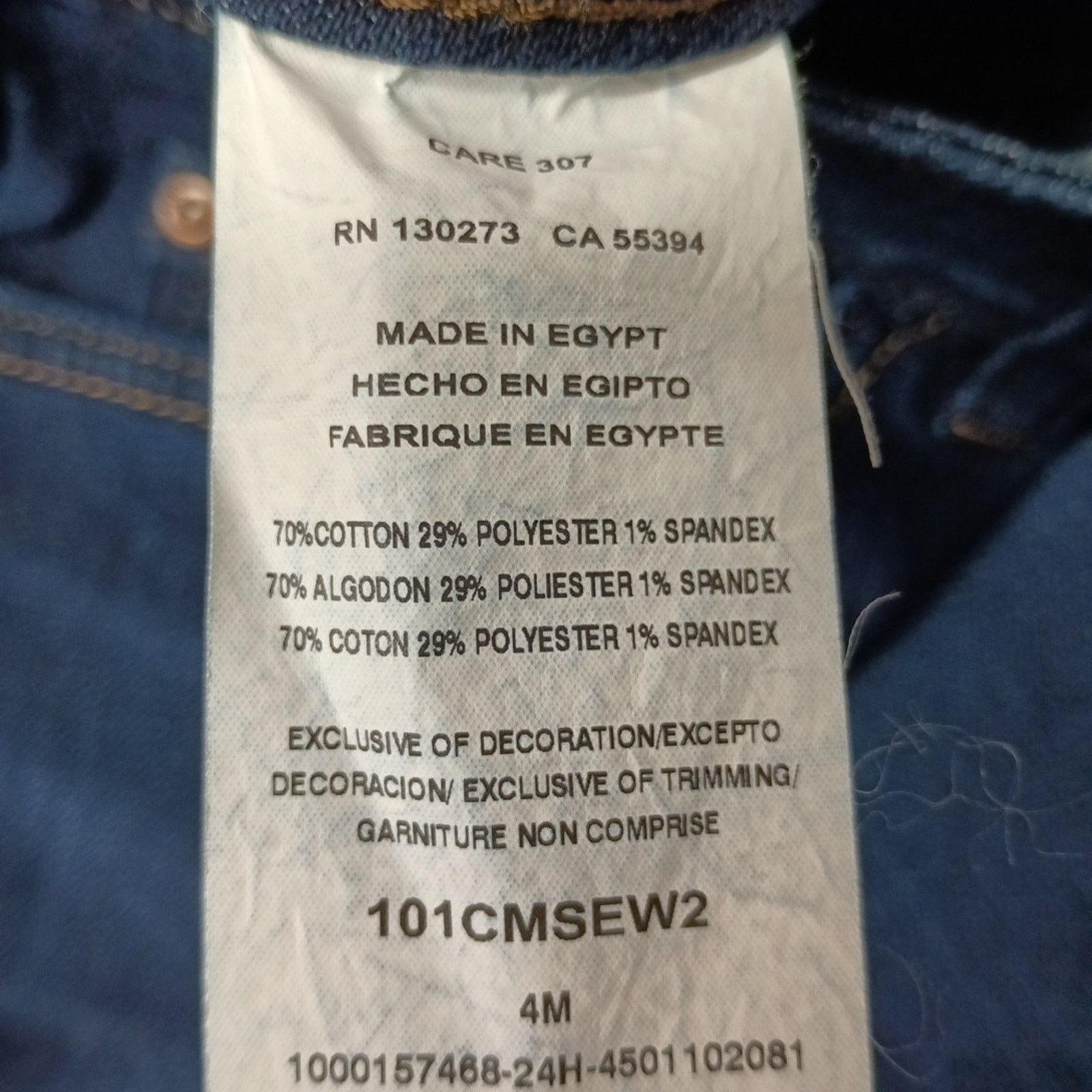 Lee Lee Straight Leg Jeans Women's 4 Medium Size 28x29 Blue Size 27" / US 4 / IT 40 - 6 Thumbnail