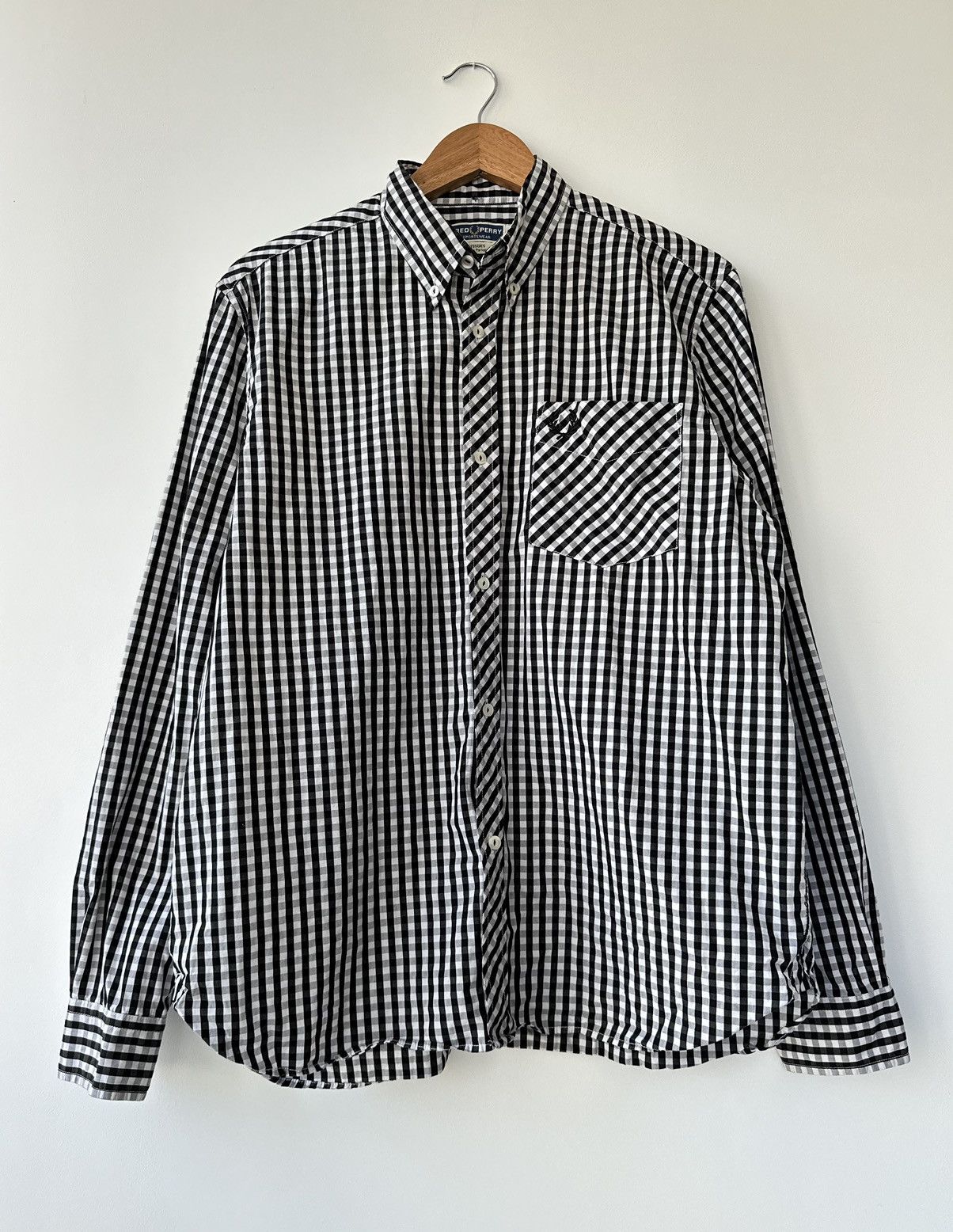 Fred Perry Fred Perry Checkered Shirt Long Sleeve Men's Size 42 Size US M / EU 48-50 / 2 - 2 Thumbnail