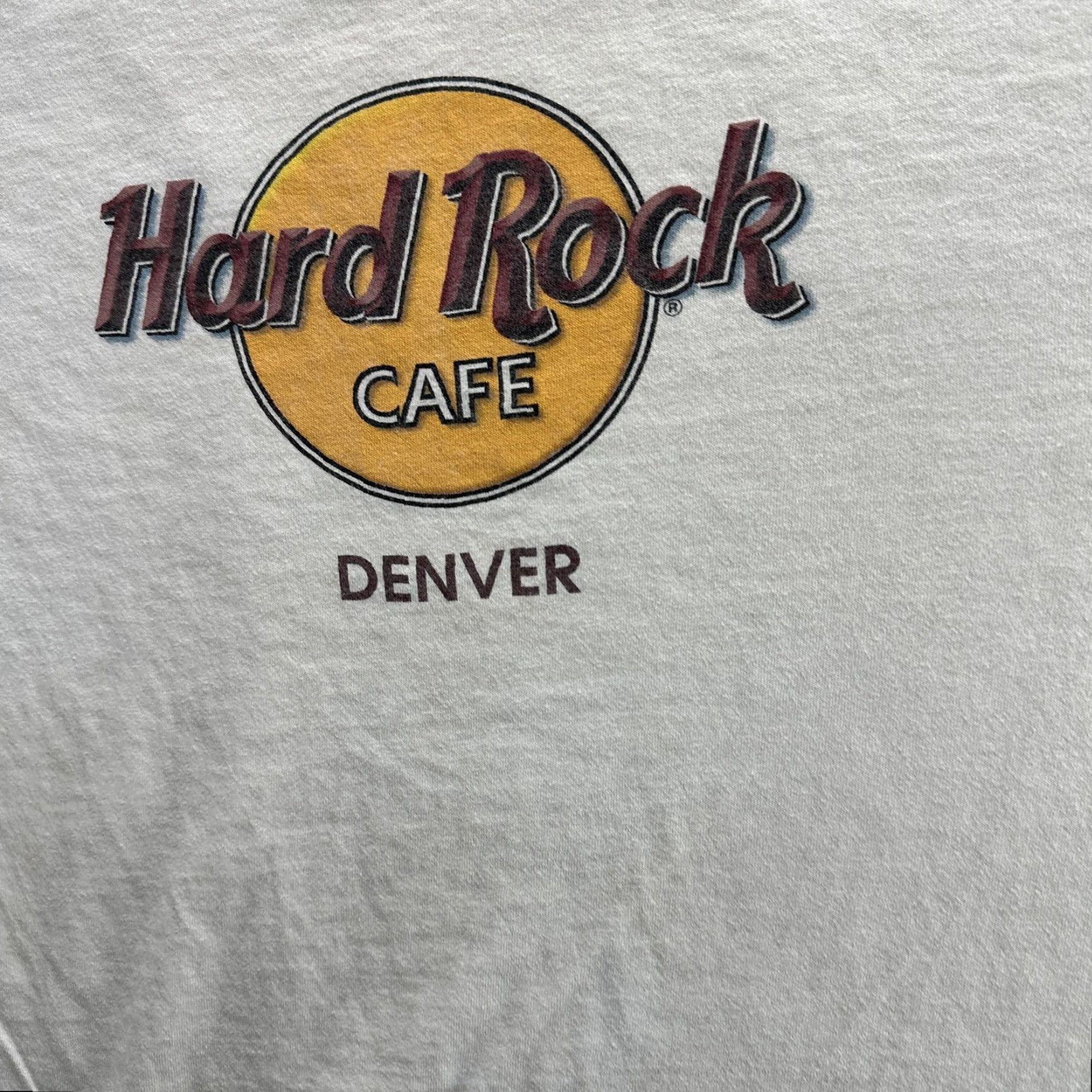Hard Rock Cafe VINTAGE Hard Rock Cafe Shirt Men's Large White Graphic Tee 90s Denver Souvenir USA Size US L / EU 52-54 / 3 - 5 Thumbnail