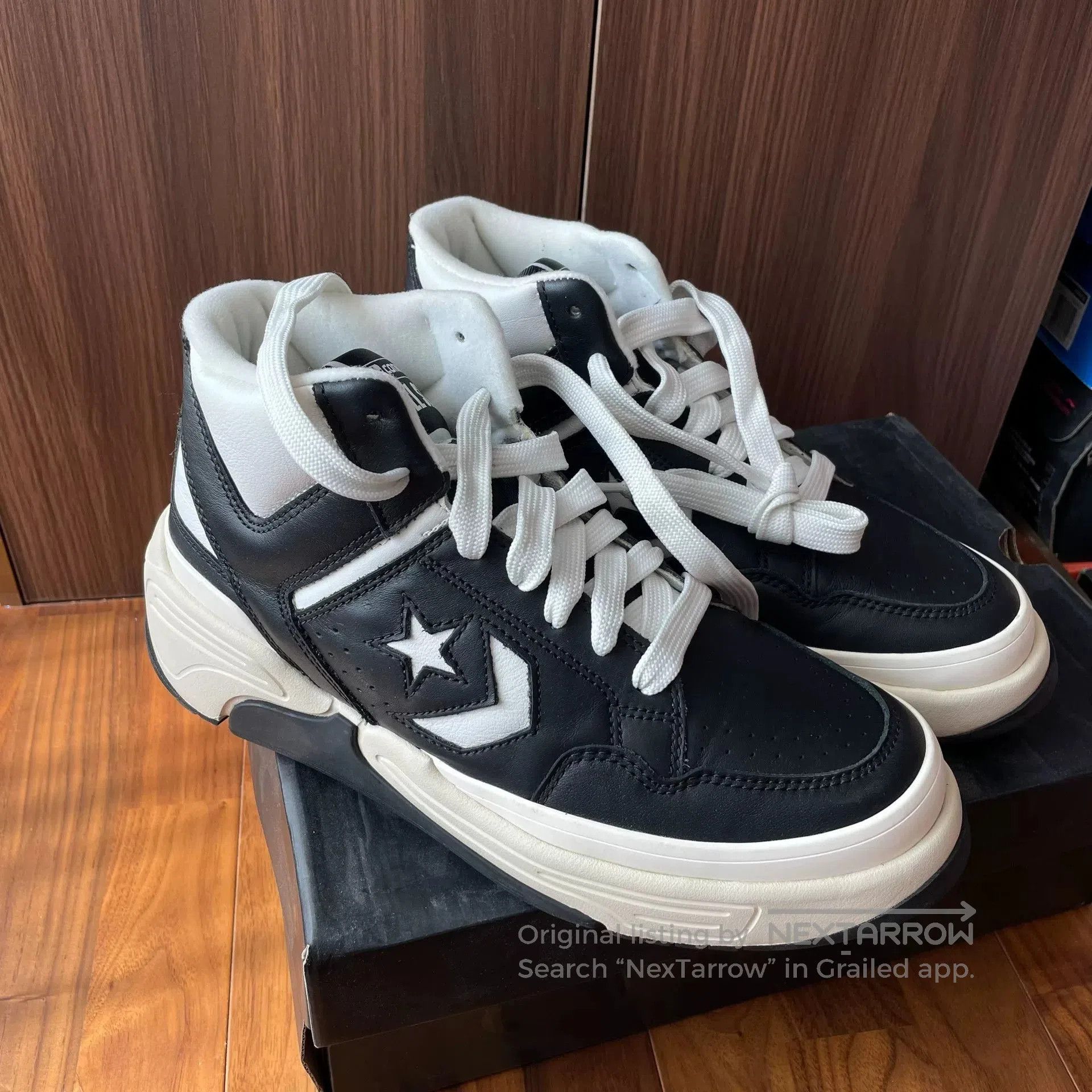 Converse Converse Weapon CX Mid Black and White. Size US 9 / EU 42 - 1 Thumbnail