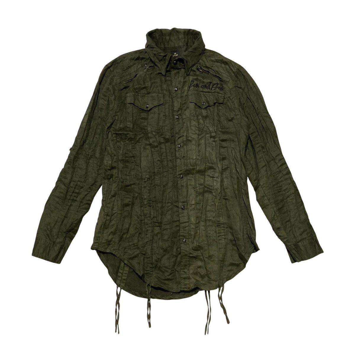 Hysteric Glamour SEMANTIC DESIGN - Japanese Wrinklet Shirt Velvet Vkei Style Size US S / EU 44-46 / 1 - 2 Thumbnail