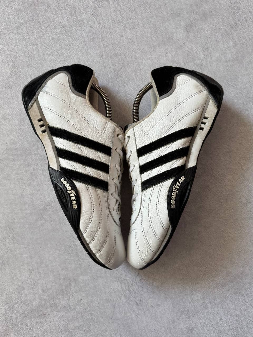 Adidas Vintage 2006 Adidas Goodyear White Leather Sneakers Size US 9.5 / EU 42-43 - 2 Thumbnail