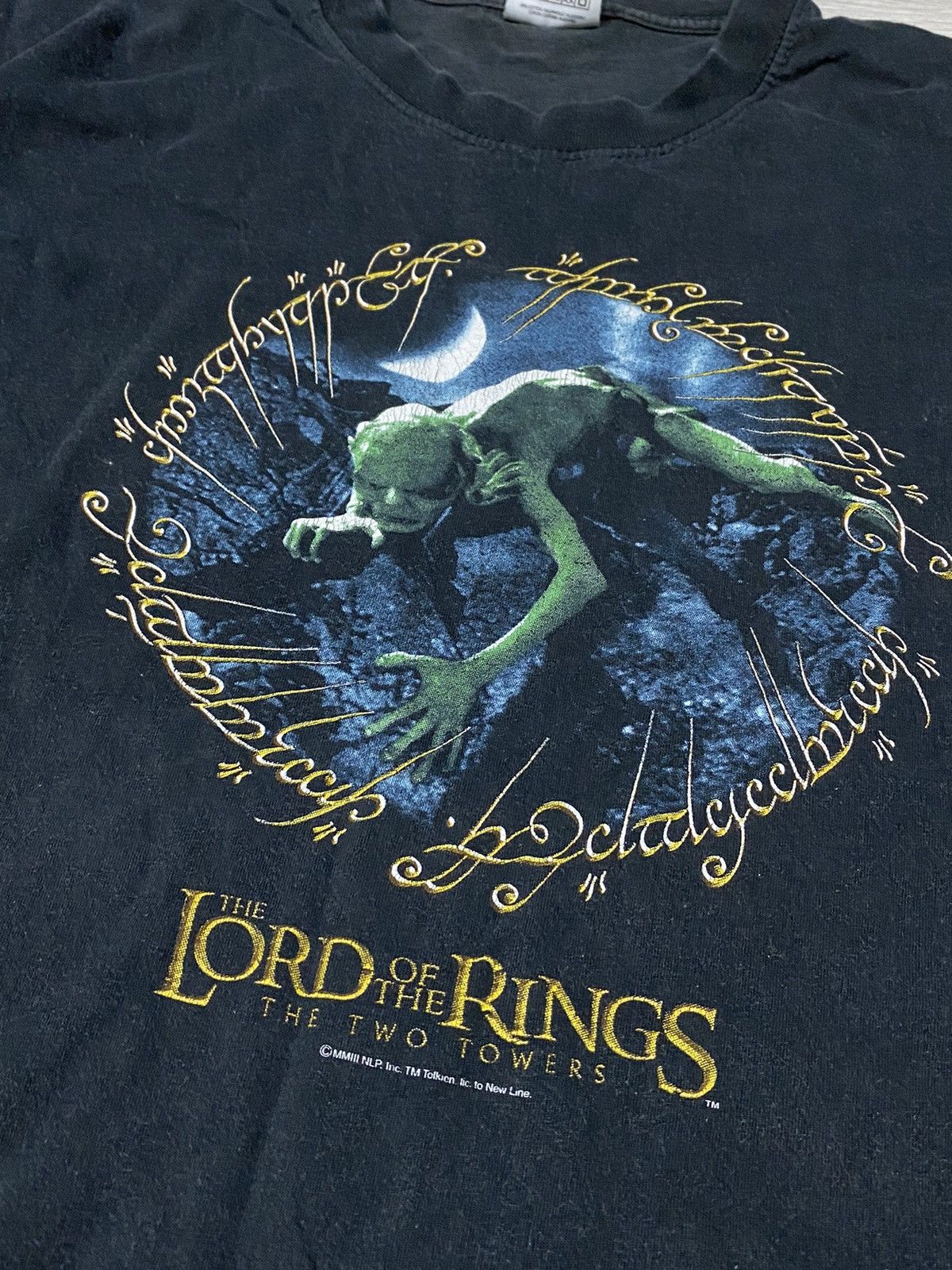 Vintage 2003 Lord Of The Rings Gollum RARE Two Towers vintage Size US XL / EU 56 / 4 - 2 Thumbnail