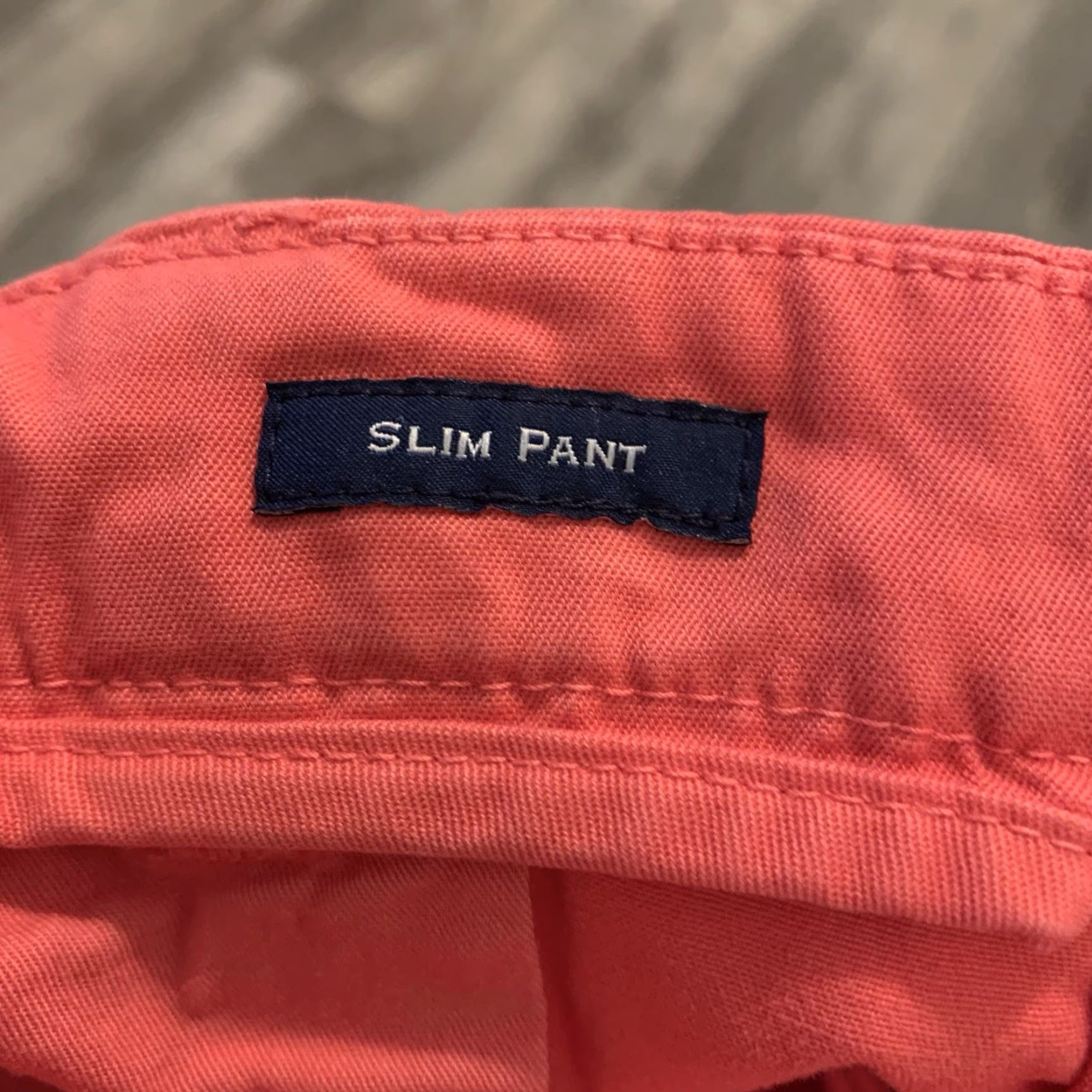Vineyard Vines Vineyard Vines Breaker Pants Mens Slim 34x32 Chino Pink Coral 98% Cotton 2% Spandex Zip Front Regular Size US 34 / EU 50 - 4 Thumbnail