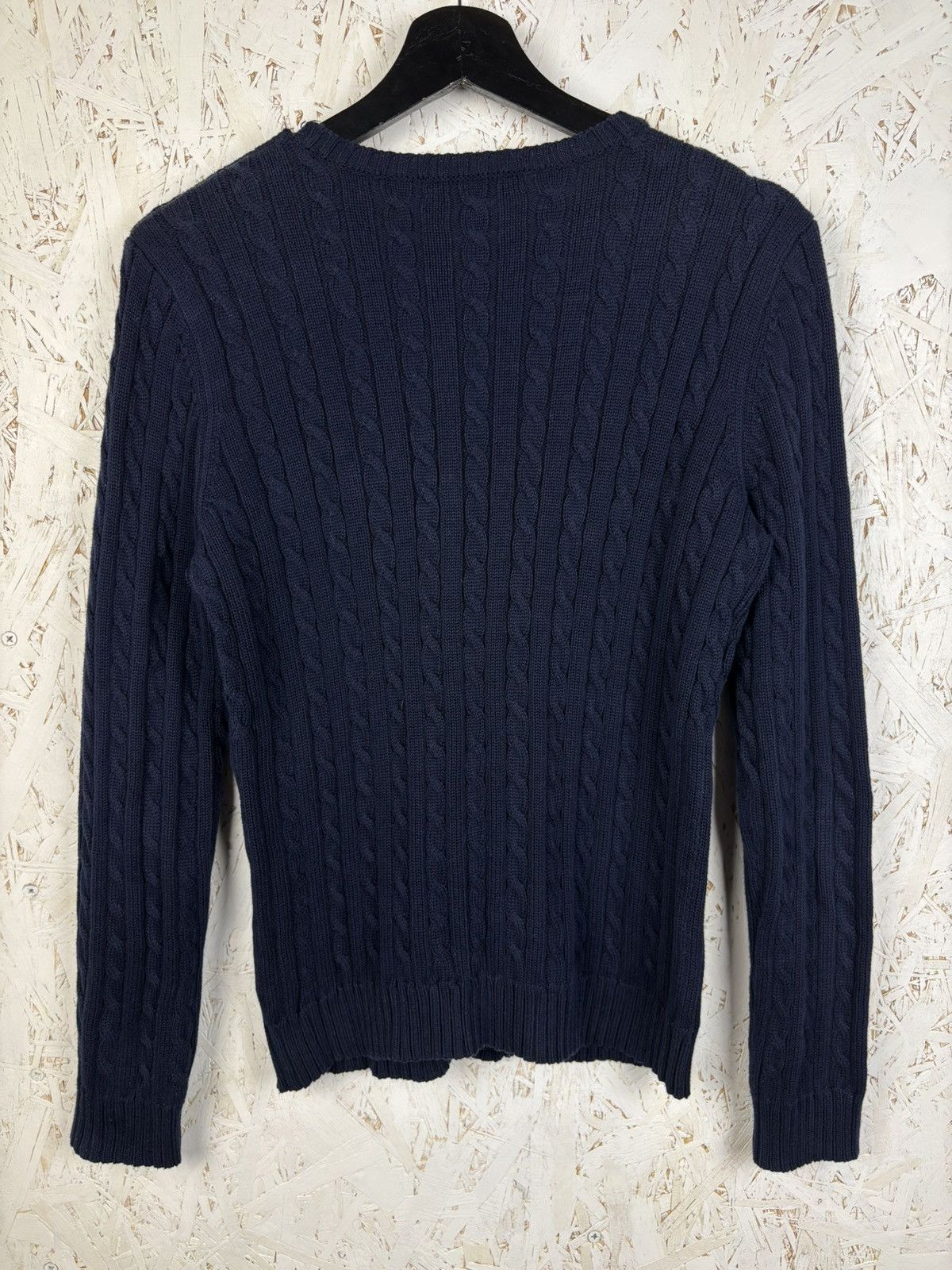 Polo Ralph Lauren Polo Ralph Lauren LRL Cable Knit Sweater In Navy Size S Size S / US 4 / IT 40 - 5 Thumbnail
