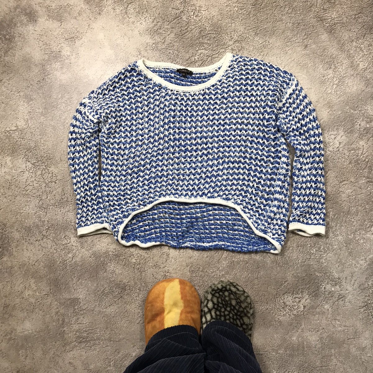 Vintage Vintage 90s Abstract Knit Sweater Oversized Grunge Y2K M Size M / US 6-8 / IT 42-44 - 1 Thumbnail