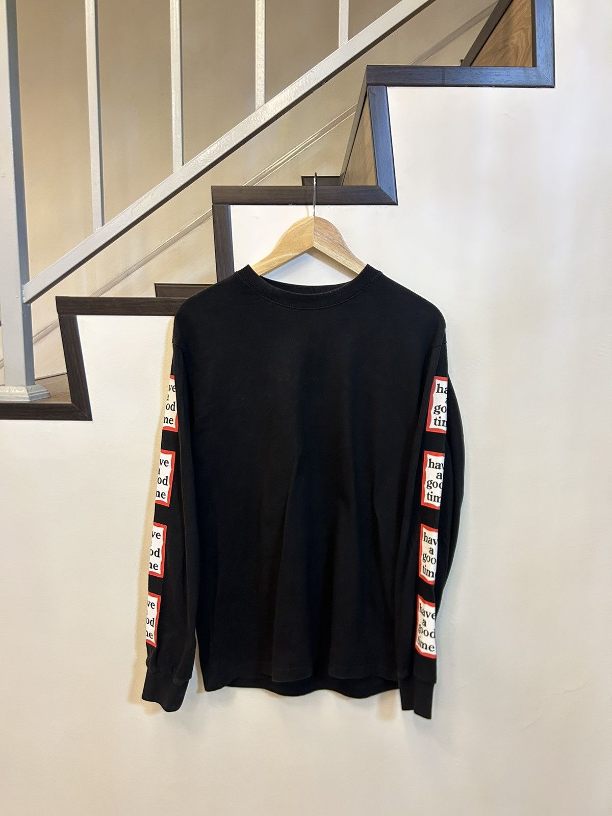 Have A Good Time Have A Good Time Japan Multi-Logo Long Sleeve Shirt Size US M / EU 48-50 / 2 - 2 Thumbnail