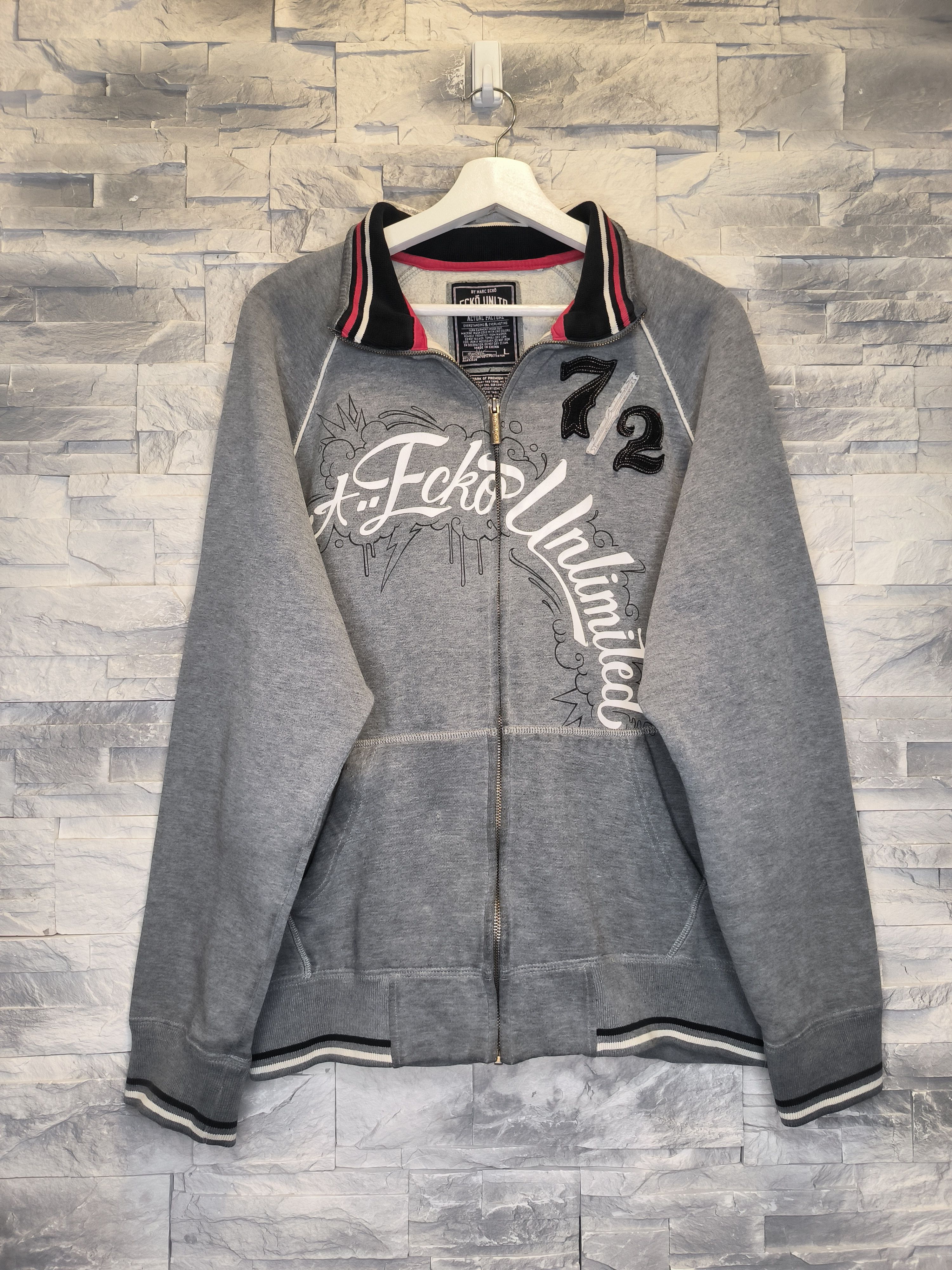 Ecko Unltd. Vintage Ecko Zip Sweatshirt Logo Gray Size US M / EU 48-50 / 2 - 1 Thumbnail
