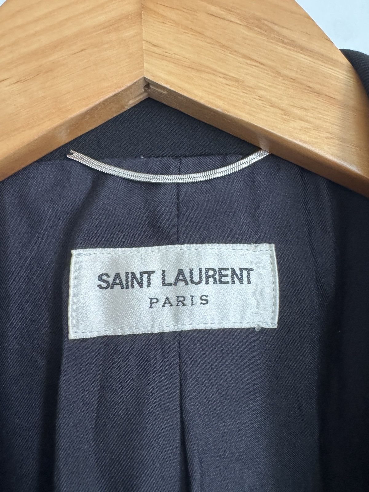 Saint Laurent Paris Hedi FW14 Peaked Le Smoking Blazer Size 48R - 2 Thumbnail