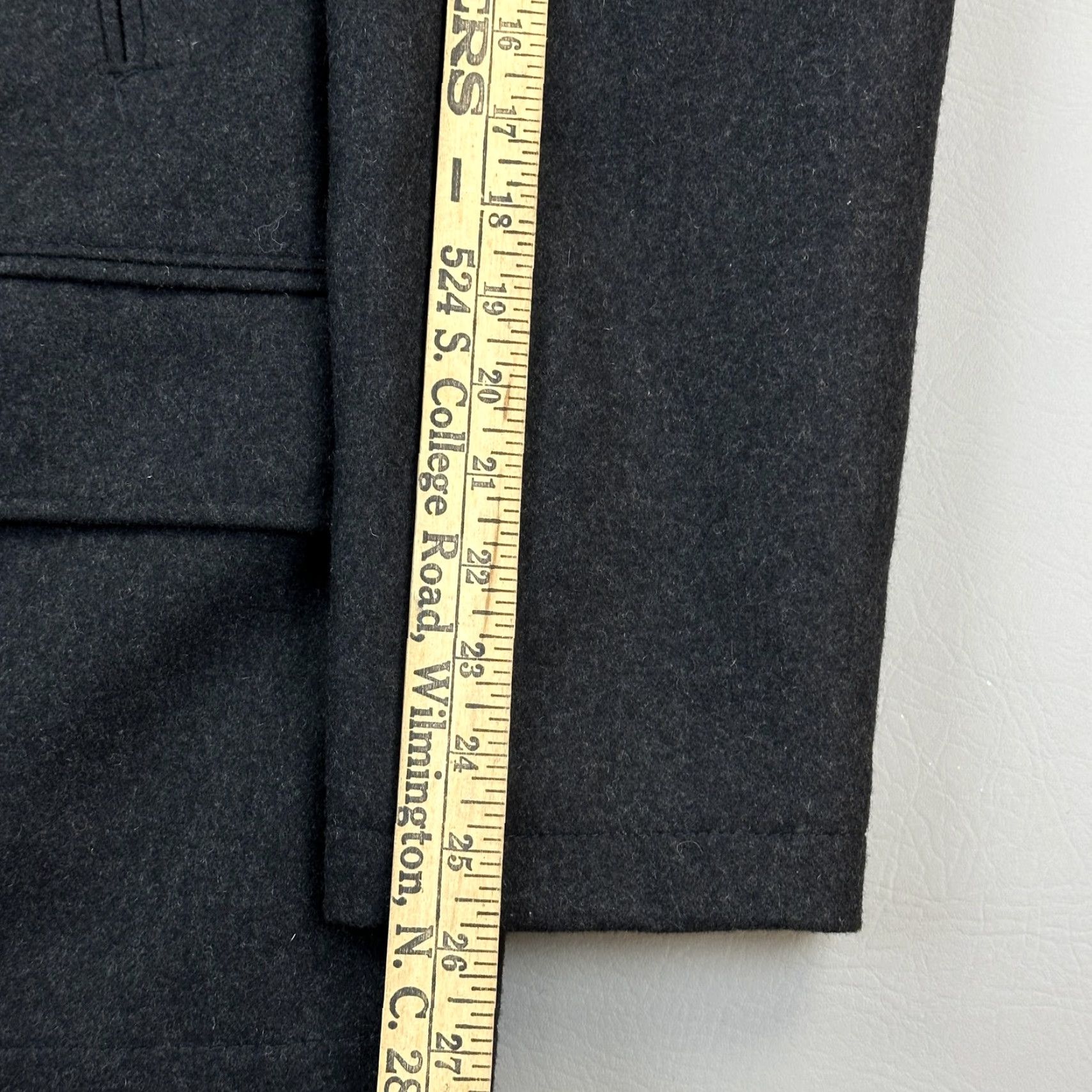 Nautica Nautica Peacoat Jacket Mens L Charcoal Wool Blend Quilt Lined Insulated Coat Size US L / EU 52-54 / 3 - 5 Thumbnail