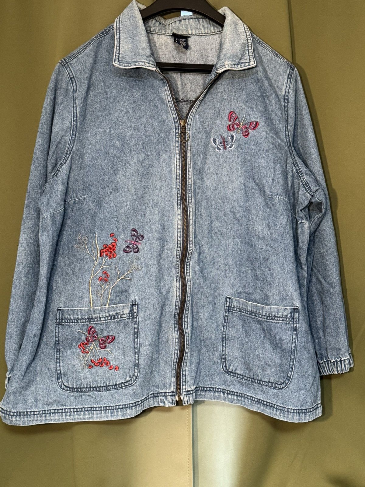 Other Embroidered jean jacket Size US XXL / EU 58 / 5 - 9 Thumbnail