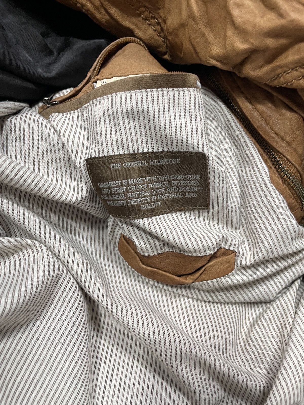 Vintage 🔥RARE🔥Vintage Y2K Genuine Real Leather Jacket Solid Rare Size US L / EU 52-54 / 3 - 12 Thumbnail