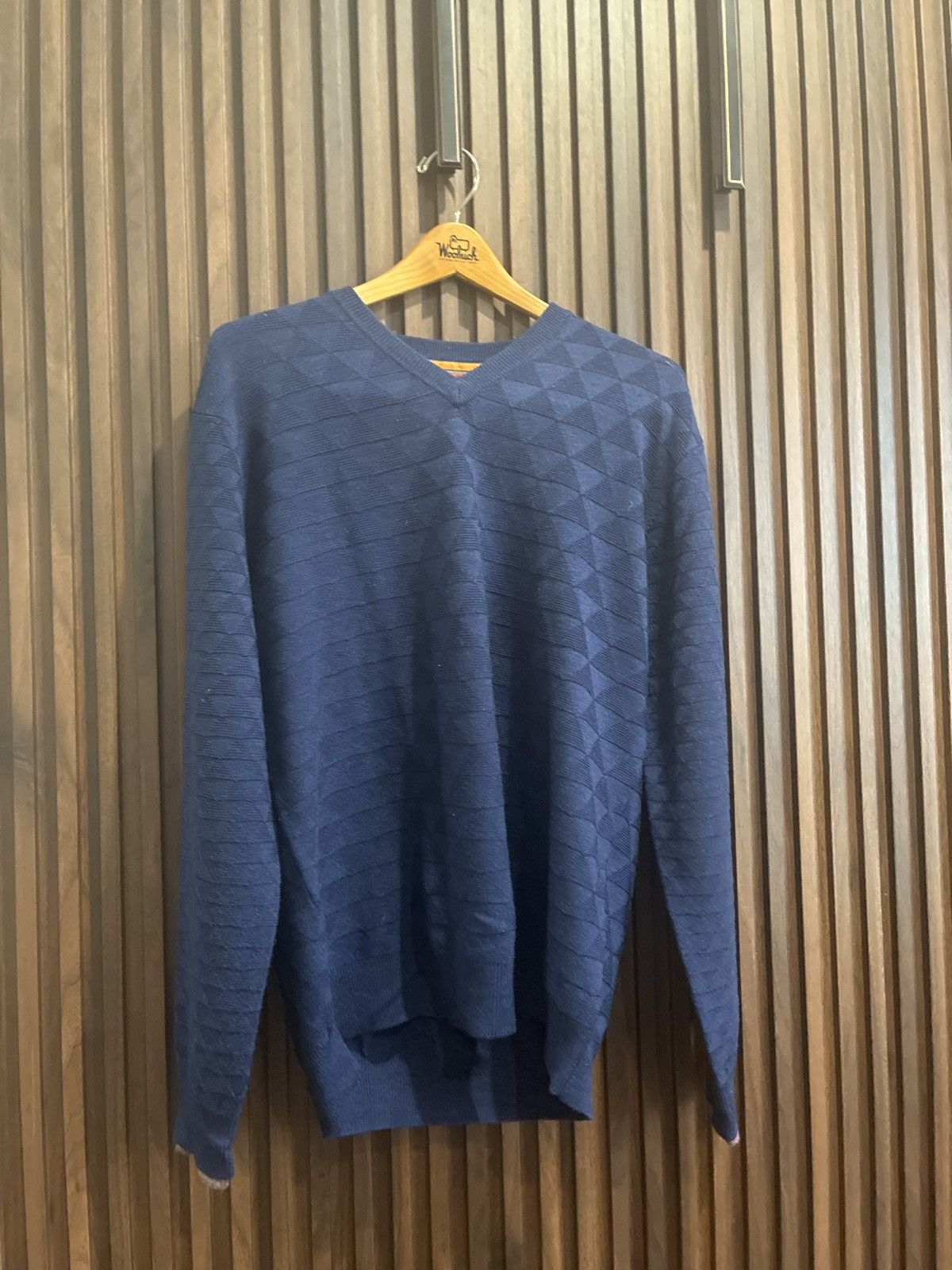 Robert Graham Robert Graham Navy Sweater Size US M / EU 48-50 / 2 - 4 Thumbnail