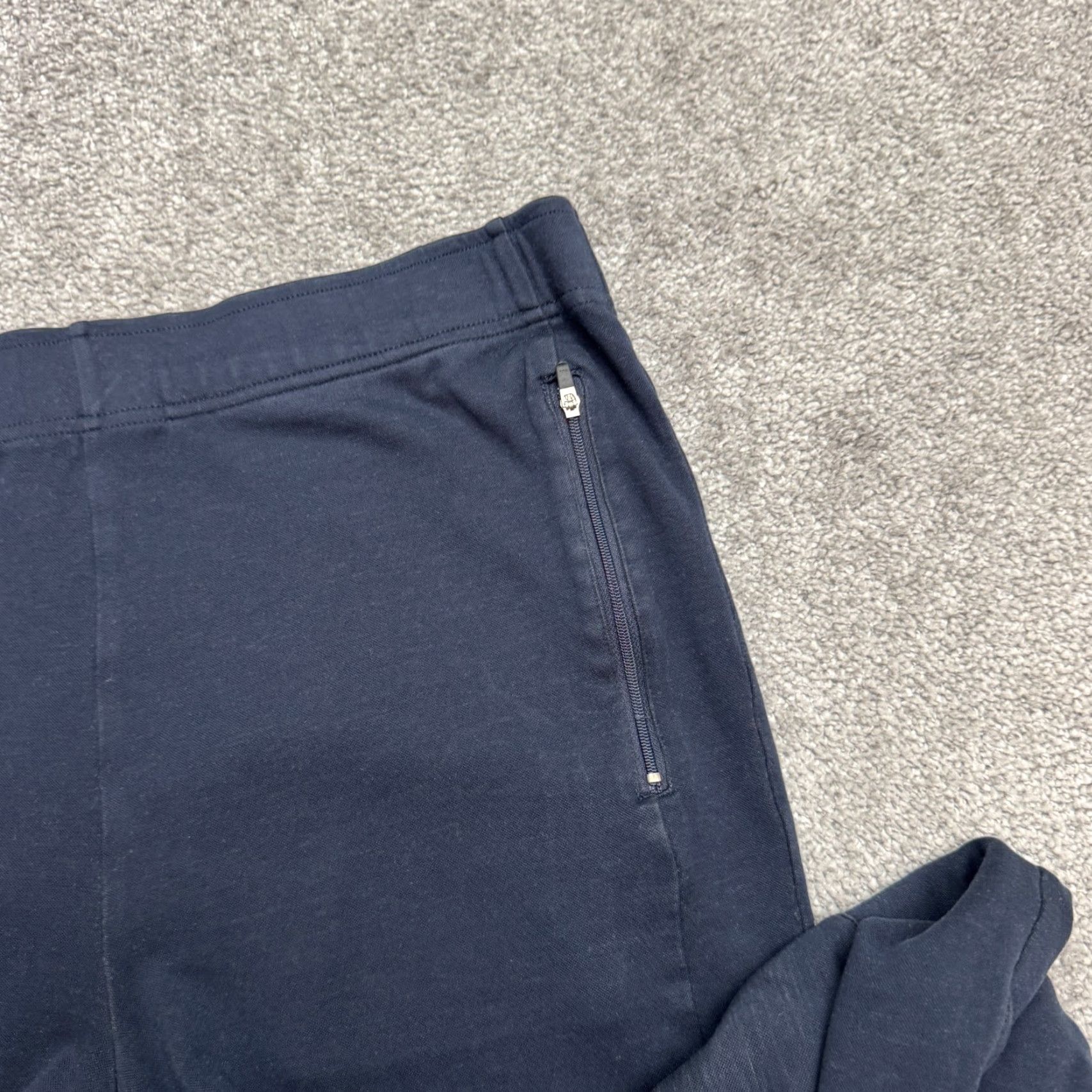 Eileen Fisher Eileen Fisher Pants Women Medium Navy Nylon Tencel Pull On 32x24 Cropped Activewear Size 32" / US 10 / IT 46 - 4 Thumbnail