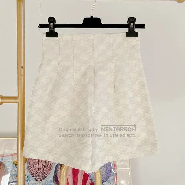 Fendi Fendi White Printed Shorts Size 42" / US 20 - 2 Thumbnail