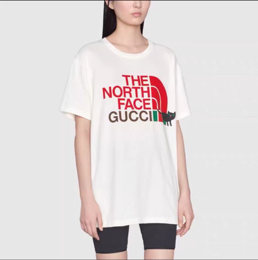 Gucci GUCCI x THE NORTH FACE Cat Crew Neck Tee K13 Size S / US 4 / IT 40 - 3 Thumbnail
