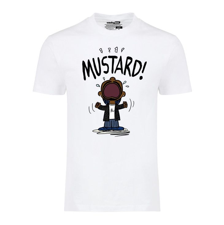 Other Mustard Kendrick Meme Not Like White Funny Graphic Tee Shirt Size US XL / EU 56 / 4 - 1 Preview
