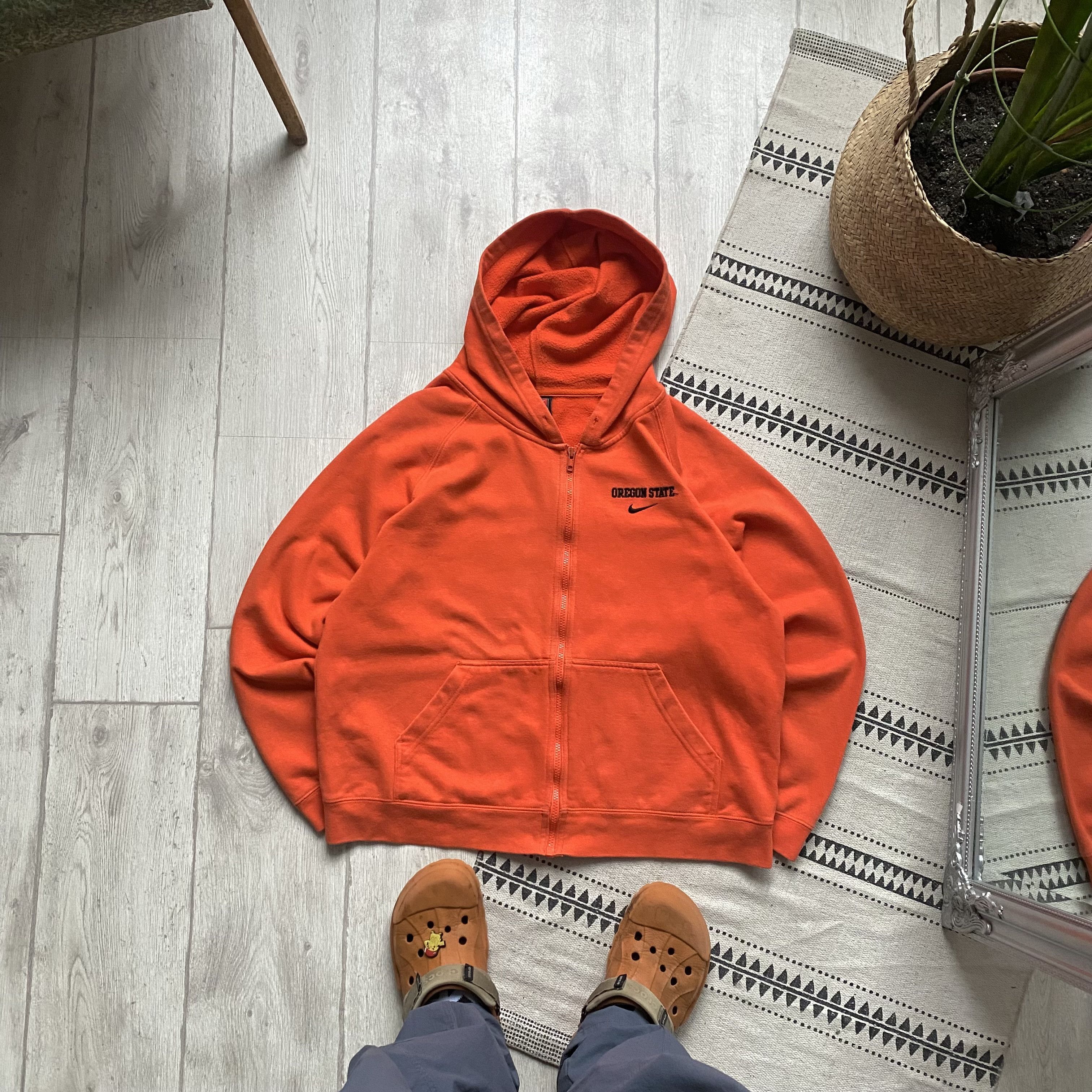 Nike 🍊 Vintage 80/90s Oregon Nike Boxy hoodie Zip up Y2K Size US M / EU 48-50 / 2 - 1 Thumbnail