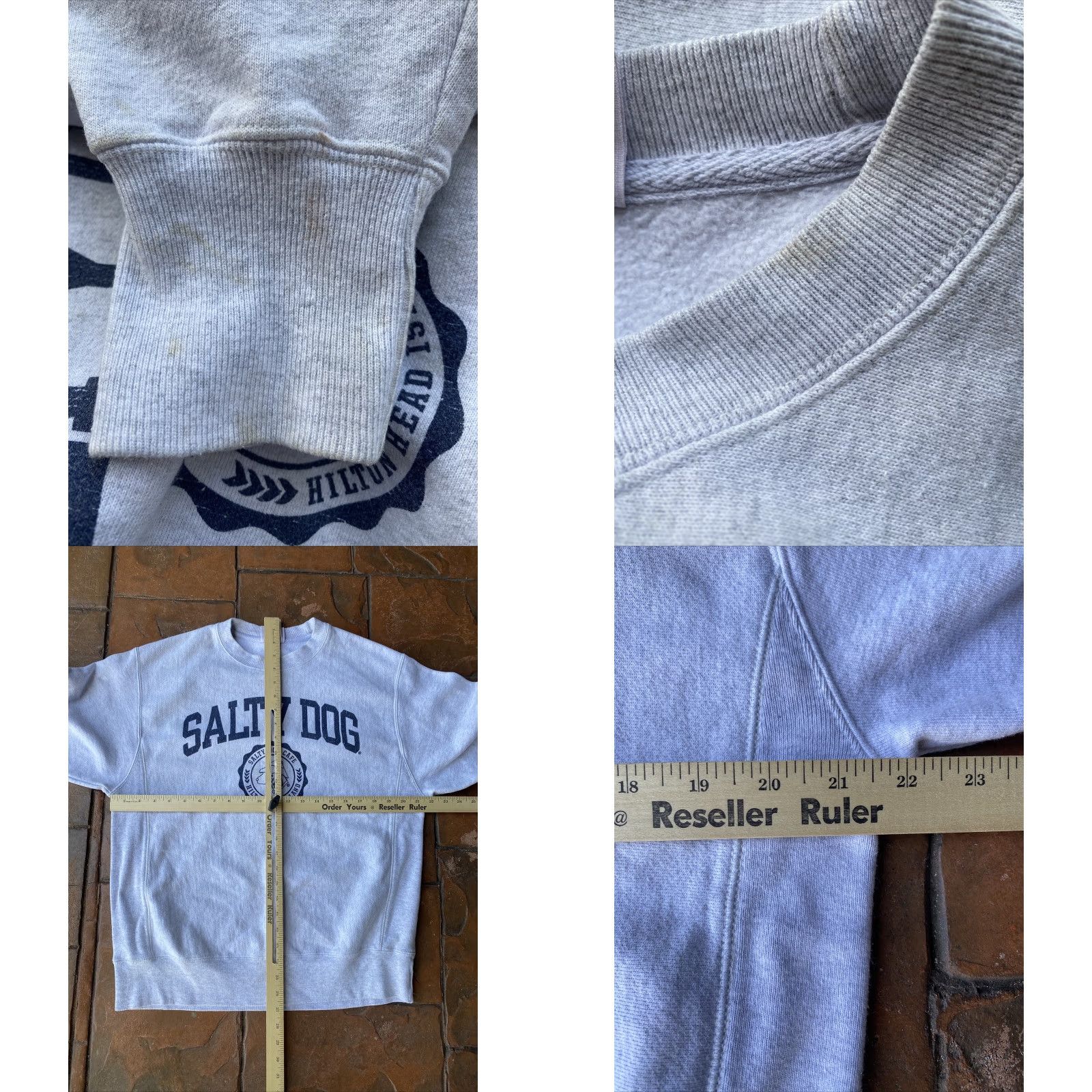 Champion VINTAGE Champion Reverse Weave Salty Dog Sweatshirt Men’s M Gray Size US M / EU 48-50 / 2 - 8 Thumbnail