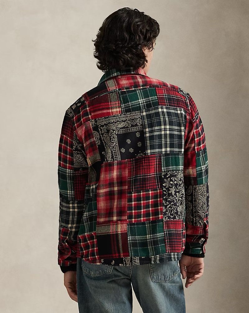Polo Ralph Lauren Polo Ralph Lauren Classic Fit Patchwork Flannel Workshirt Size US L / EU 52-54 / 3 - 4 Thumbnail