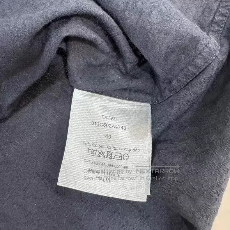 Dior Dior Black full-print shirt Size US XXS / EU 40 - 4 Thumbnail