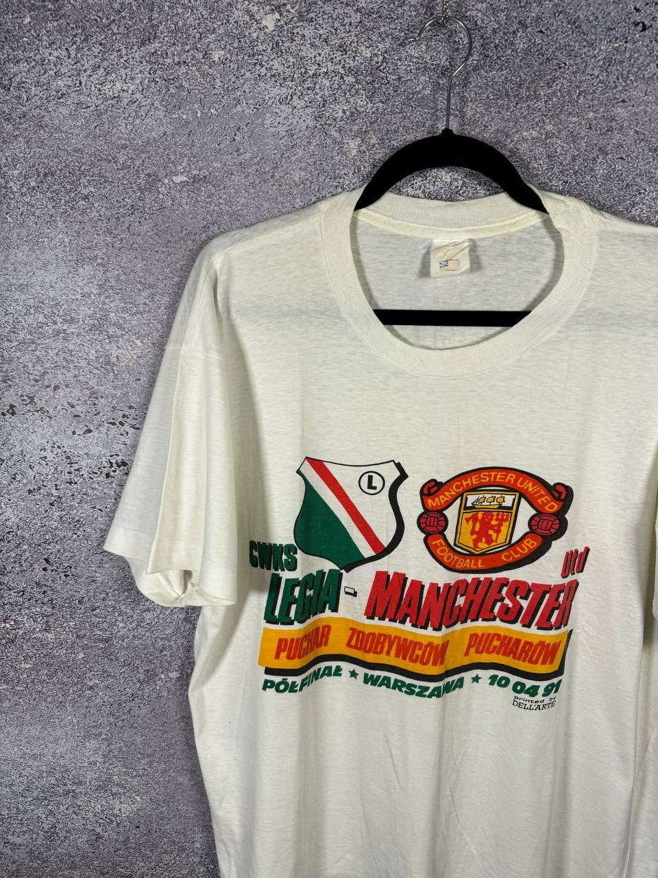 Other Manchester United vs Legia 1991 Match Merch T-Shirt XL Size US XL / EU 56 / 4 - 4 Thumbnail