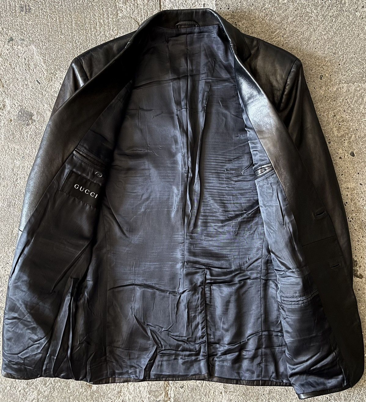 Gucci × Tom Ford Gucci - Tom Ford - SS1998 Runway - Leather Blazer Jacket Size US S / EU 44-46 / 1 - 8 Thumbnail