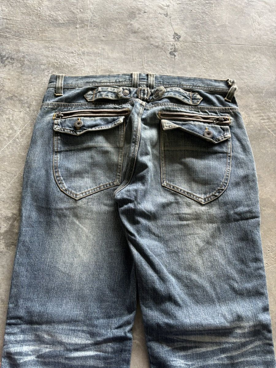 Hysteric Glamour in the attic japanese jeans punk grunge multi zipper design Size US 35 - 16 Thumbnail